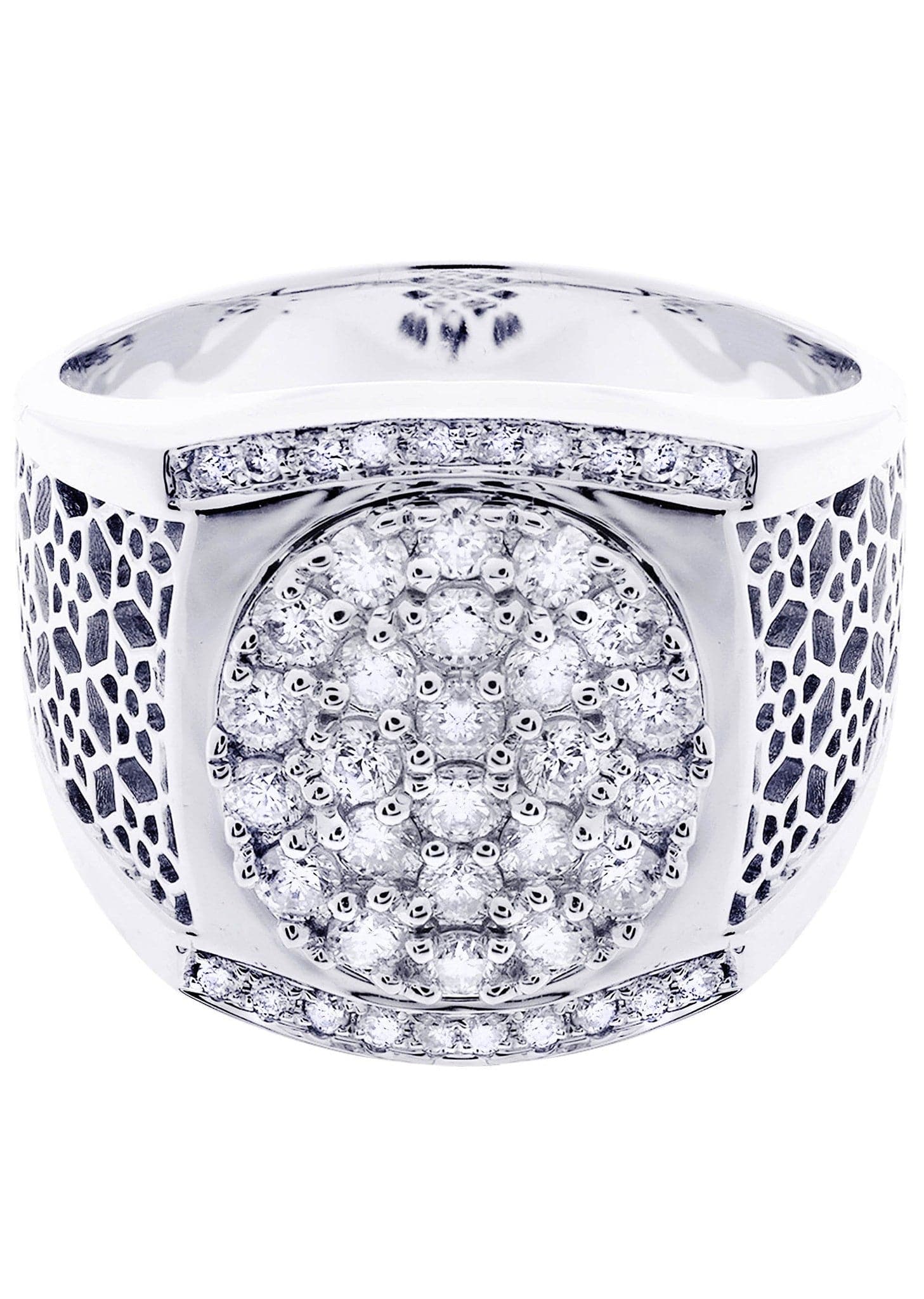 White Gold Mens Diamond Ring| 0.91 Carats| 13.14 Grams