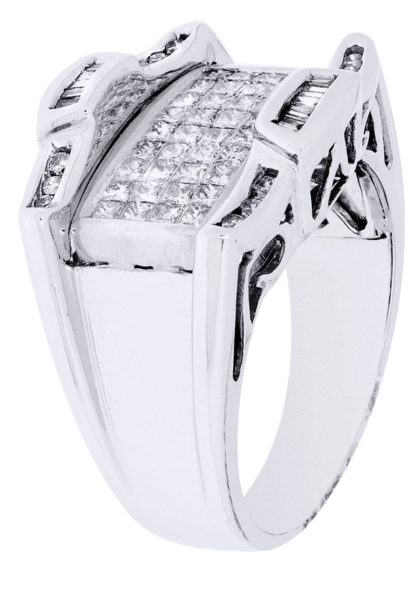 White Gold Mens Diamond Ring| 0.93 Carats| 10.63 Grams - Image 2