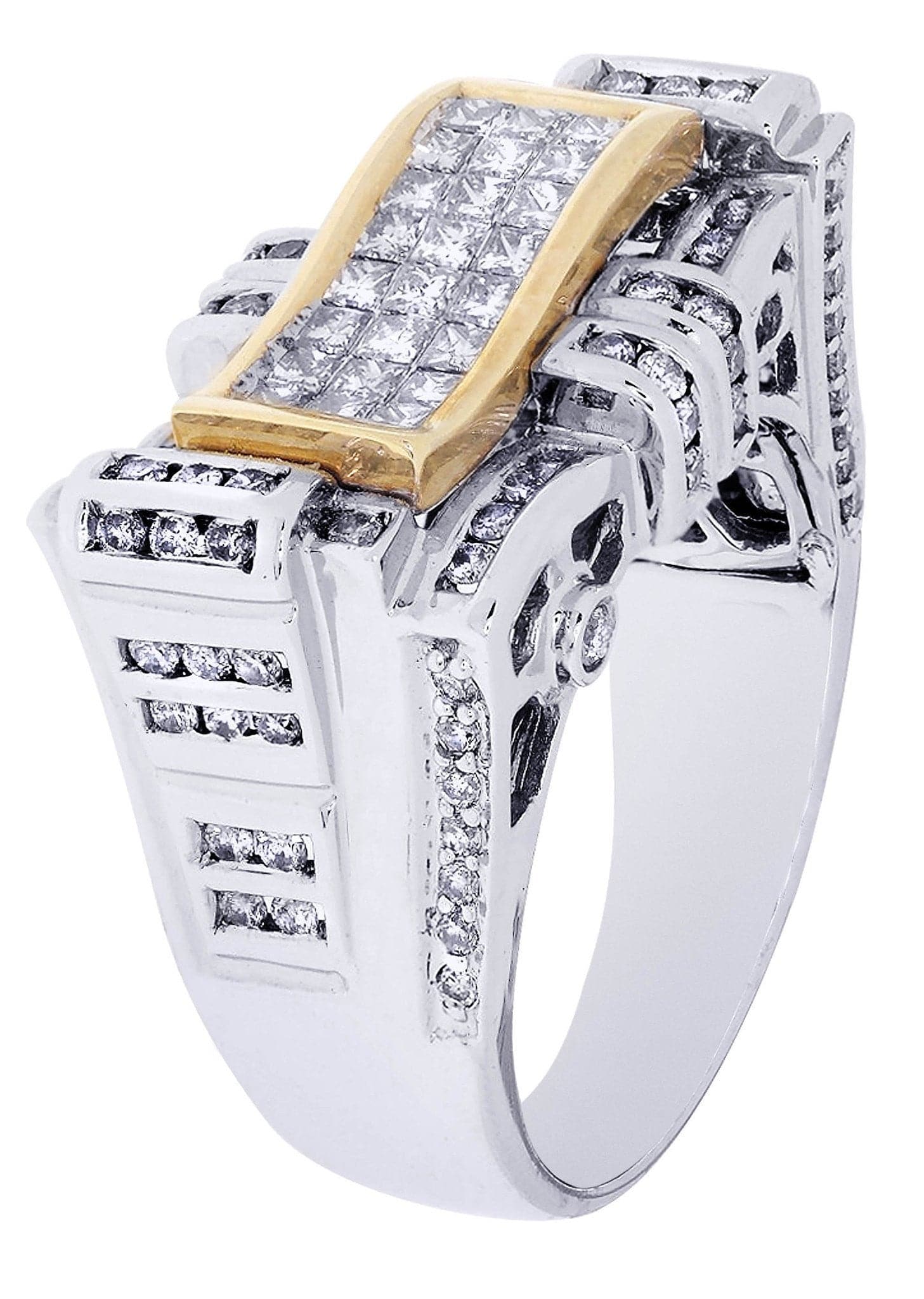 White Gold Mens Diamond Ring| 0.93 Carats| 12.04 Grams - Image 2