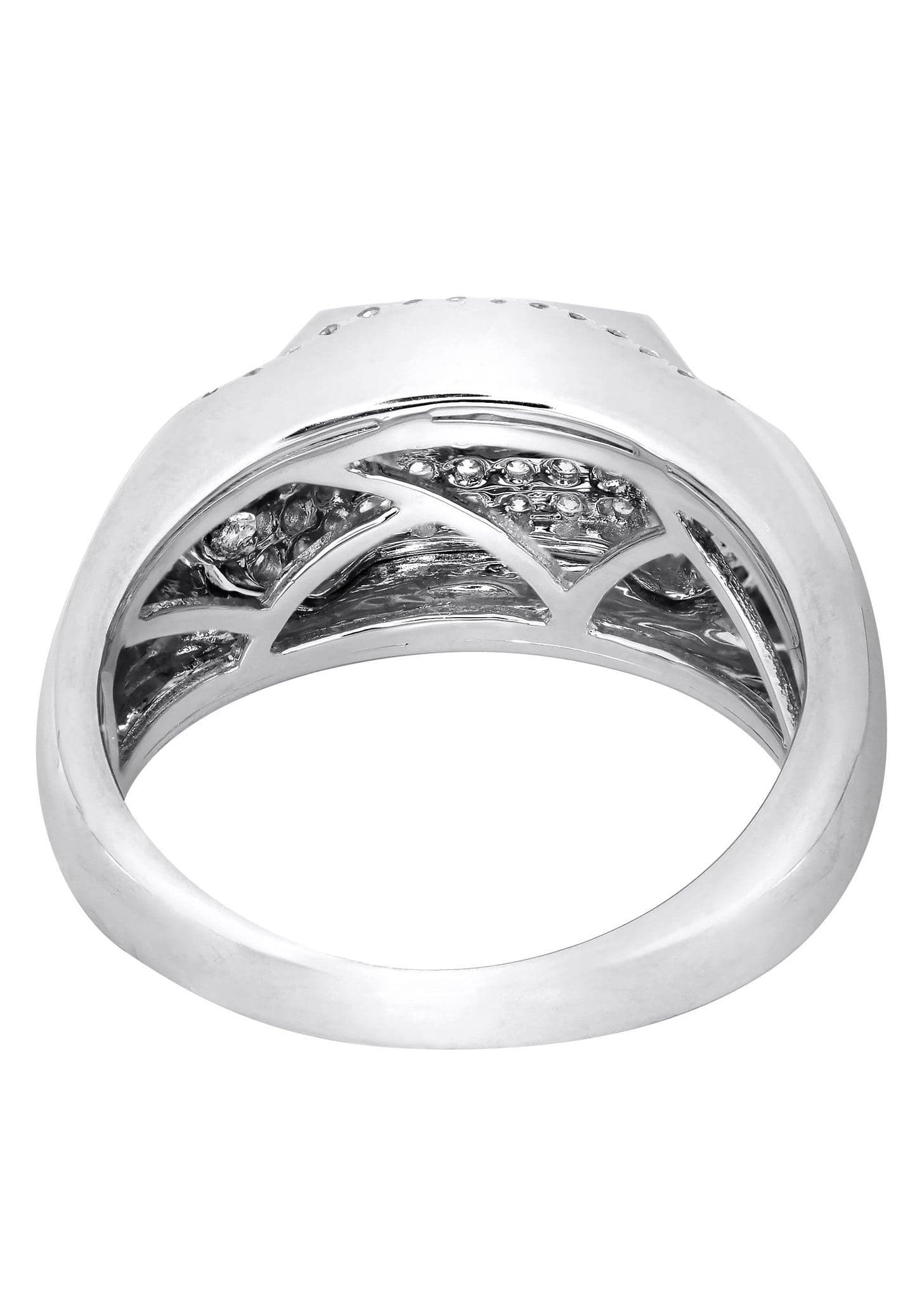 White Gold Mens Diamond Ring| 0.95 Carats| 9.49 Grams - Image 3
