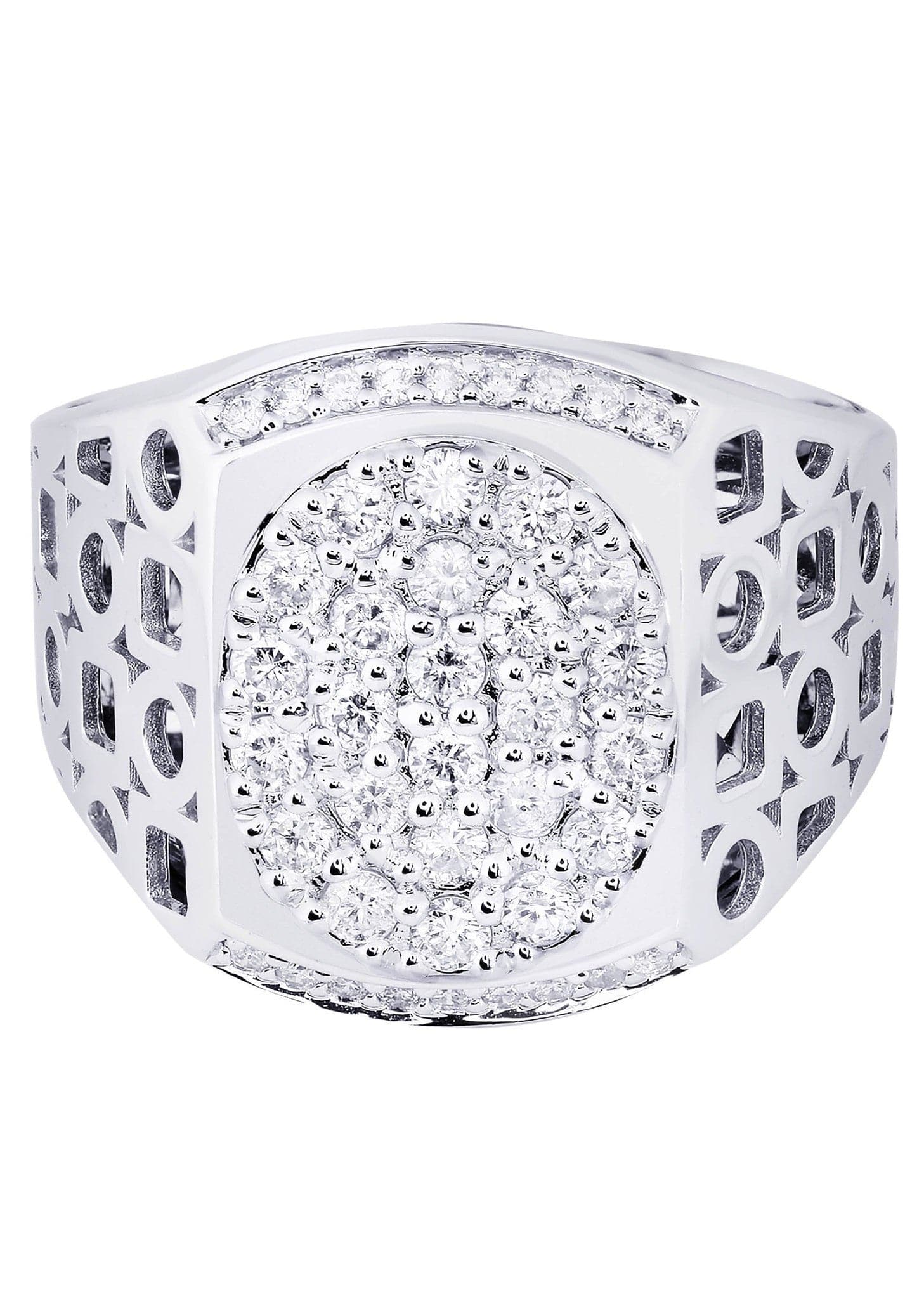 White Gold Mens Diamond Ring| 1.01 Carats| 12.31 Grams