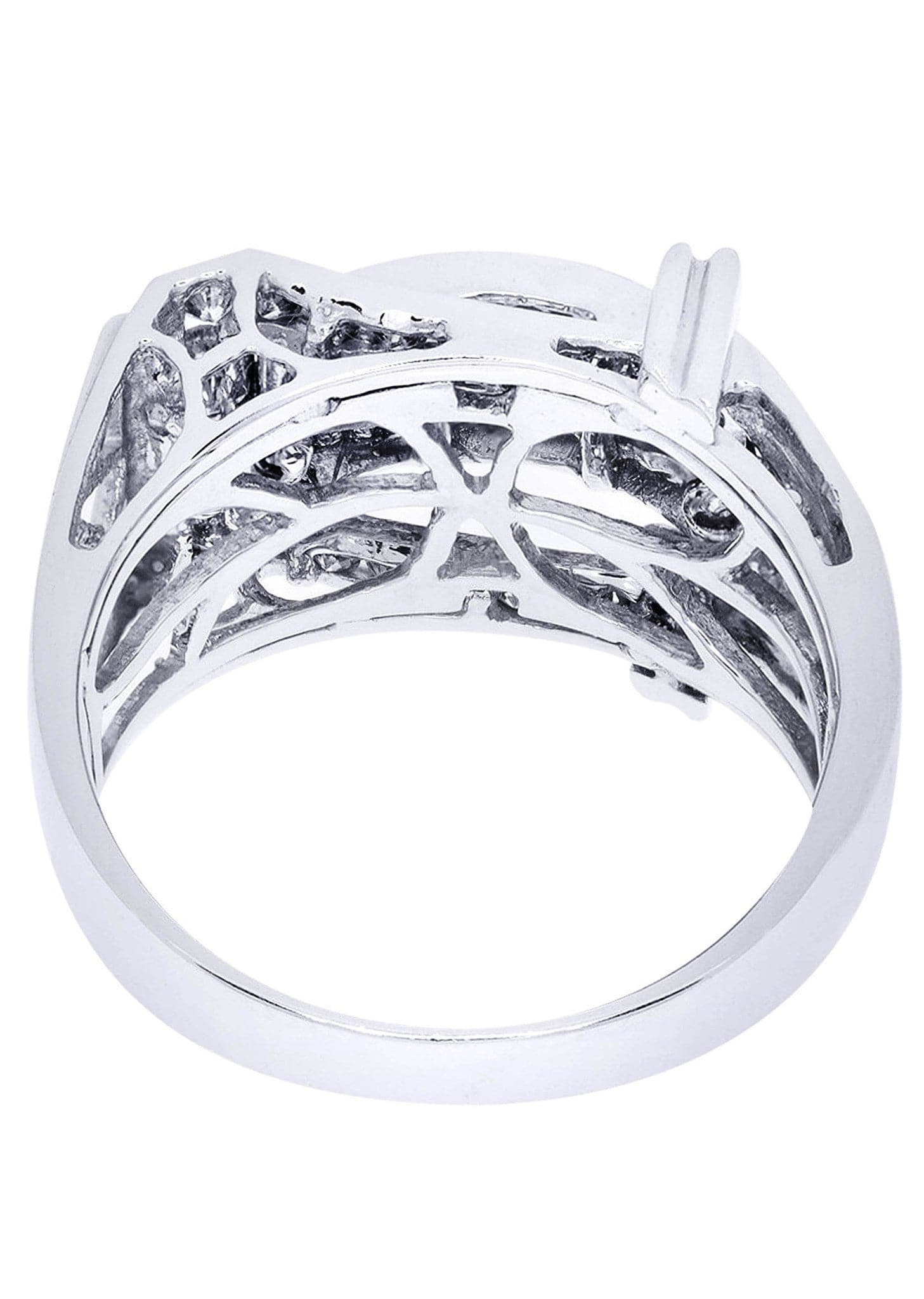 White Gold Mens Diamond Ring| 1.03 Carats| 9.72 Grams - Image 3