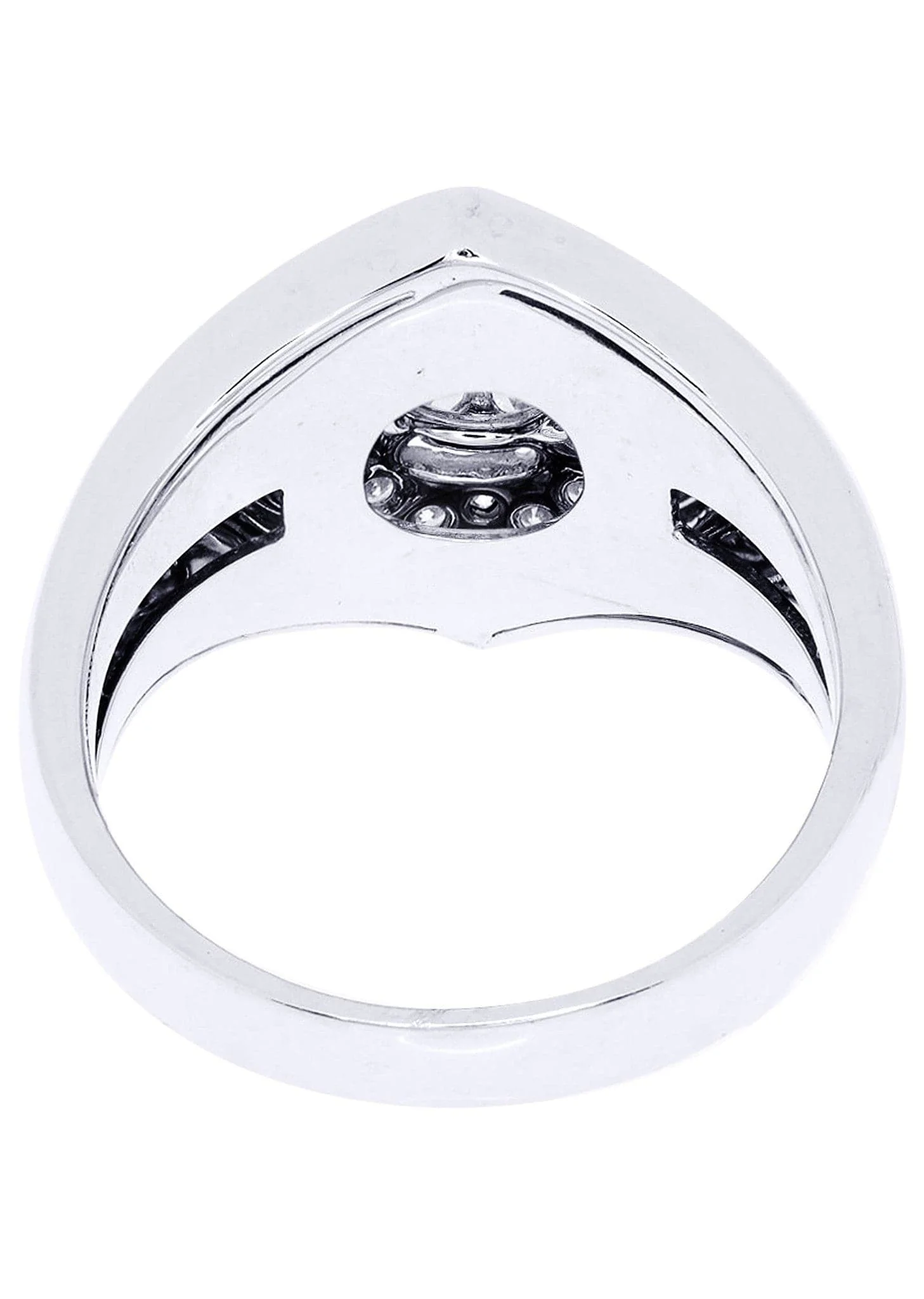 White Gold Mens Diamond Ring| 1.05 Carats| 9.04 Grams - Image 3