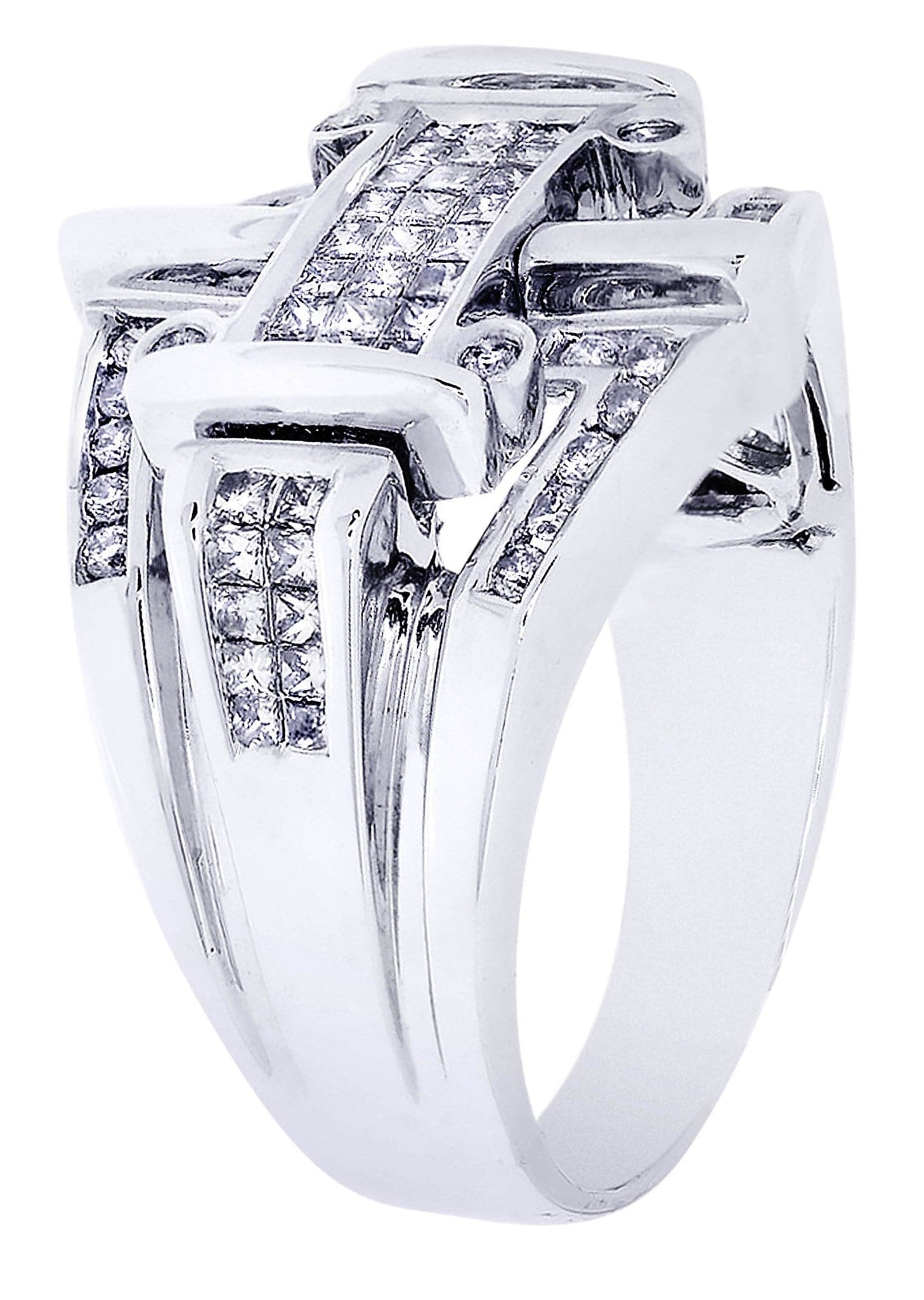 White Gold Mens Diamond Ring| 1.08 Carats| 10.76 Grams - Image 2