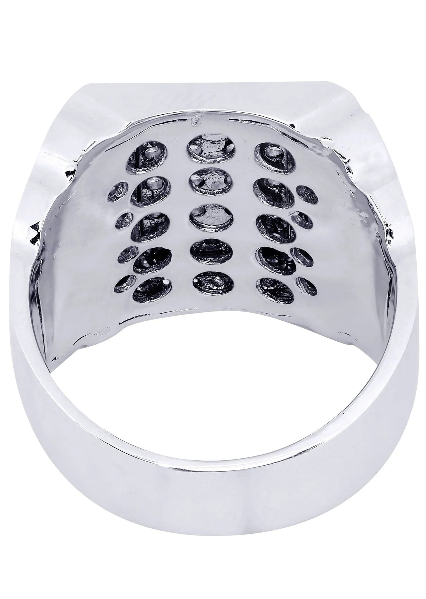 White Gold Mens Diamond Ring| 1.1 Carats| 17.97 Grams - Image 3