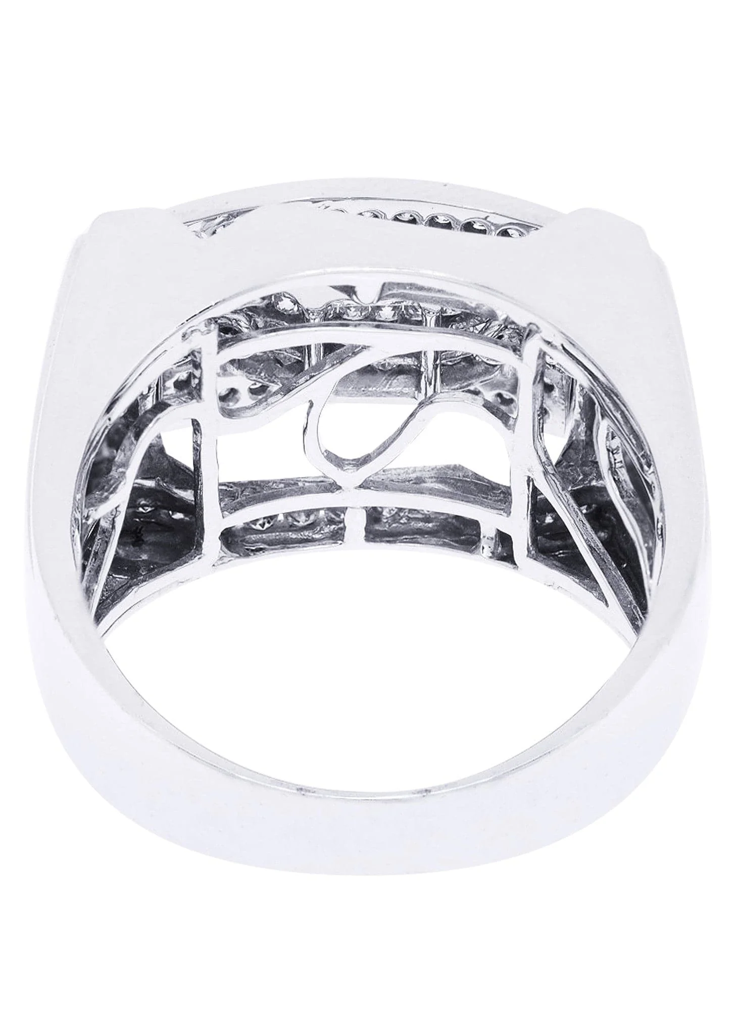 White Gold Mens Diamond Ring| 1.11 Carats| 13.37 Grams - Image 3