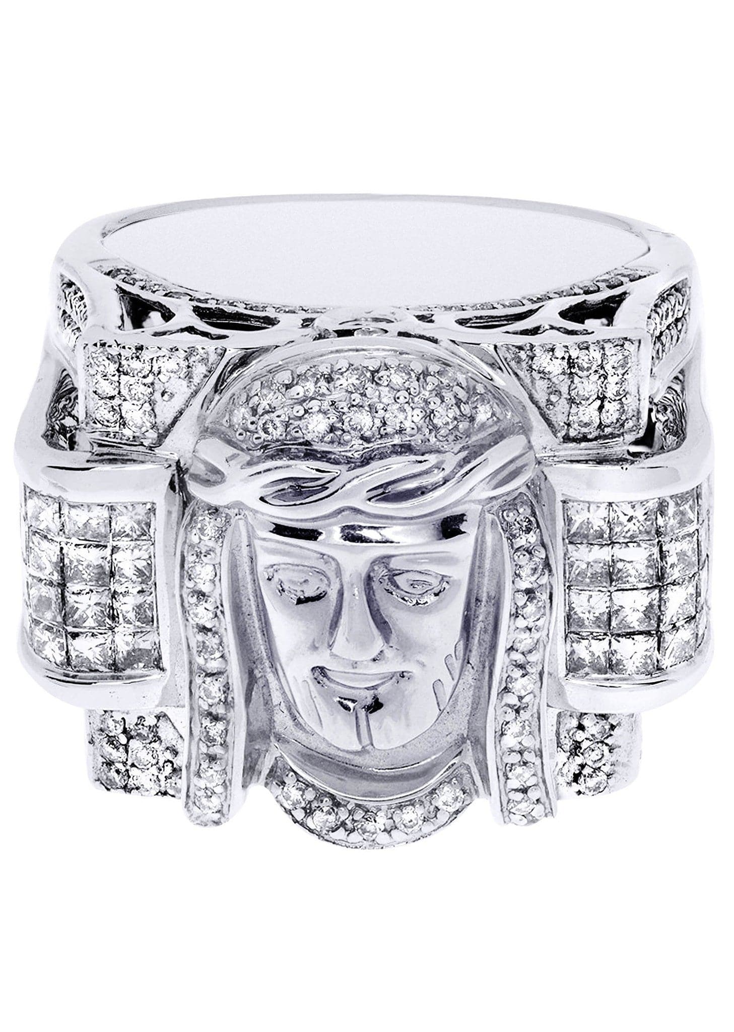 White Gold Mens Diamond Ring| 1.17 Carats| 20.29 Grams