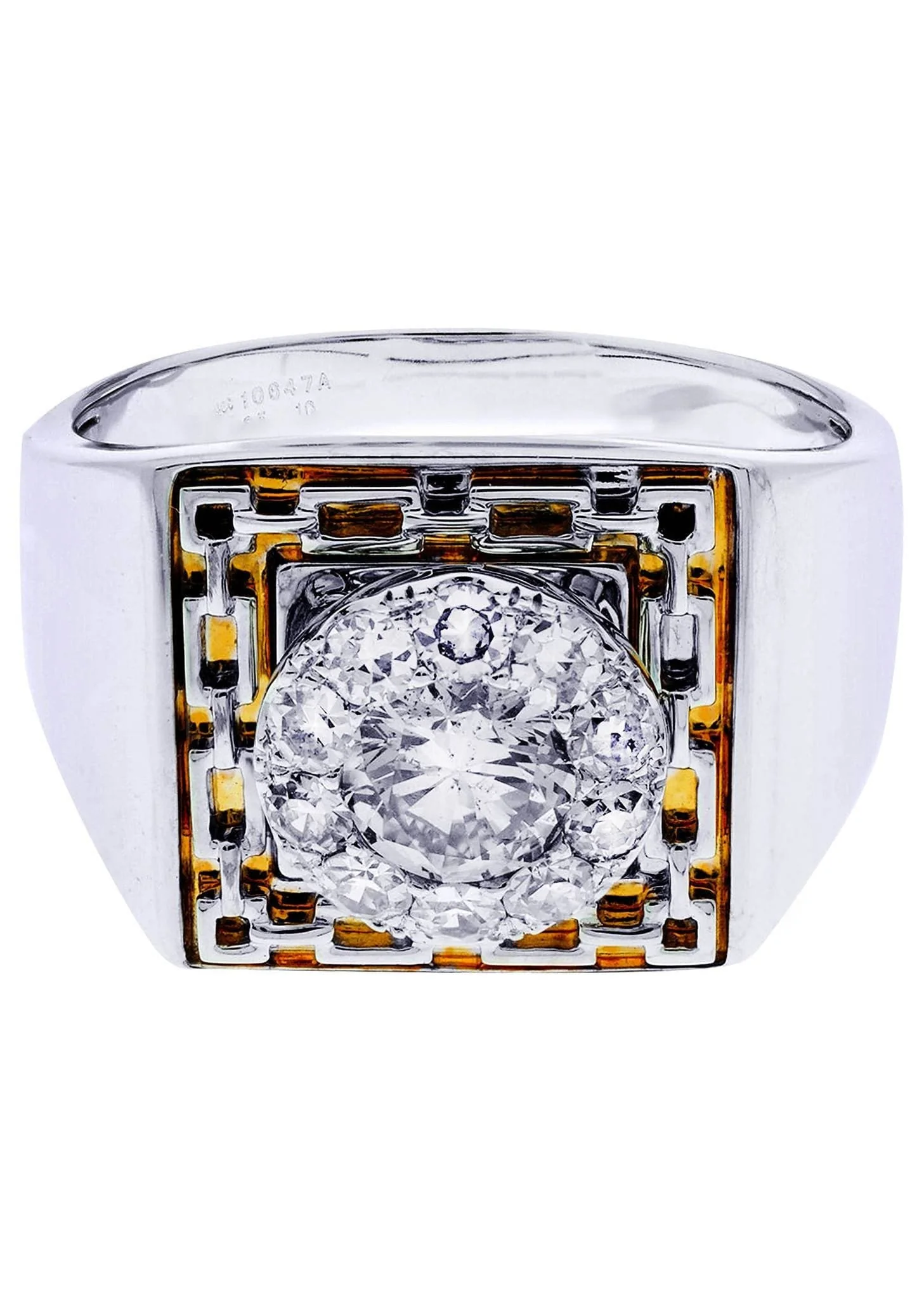 White Gold Mens Diamond Ring| 1.17 Carats| 8.24 Grams