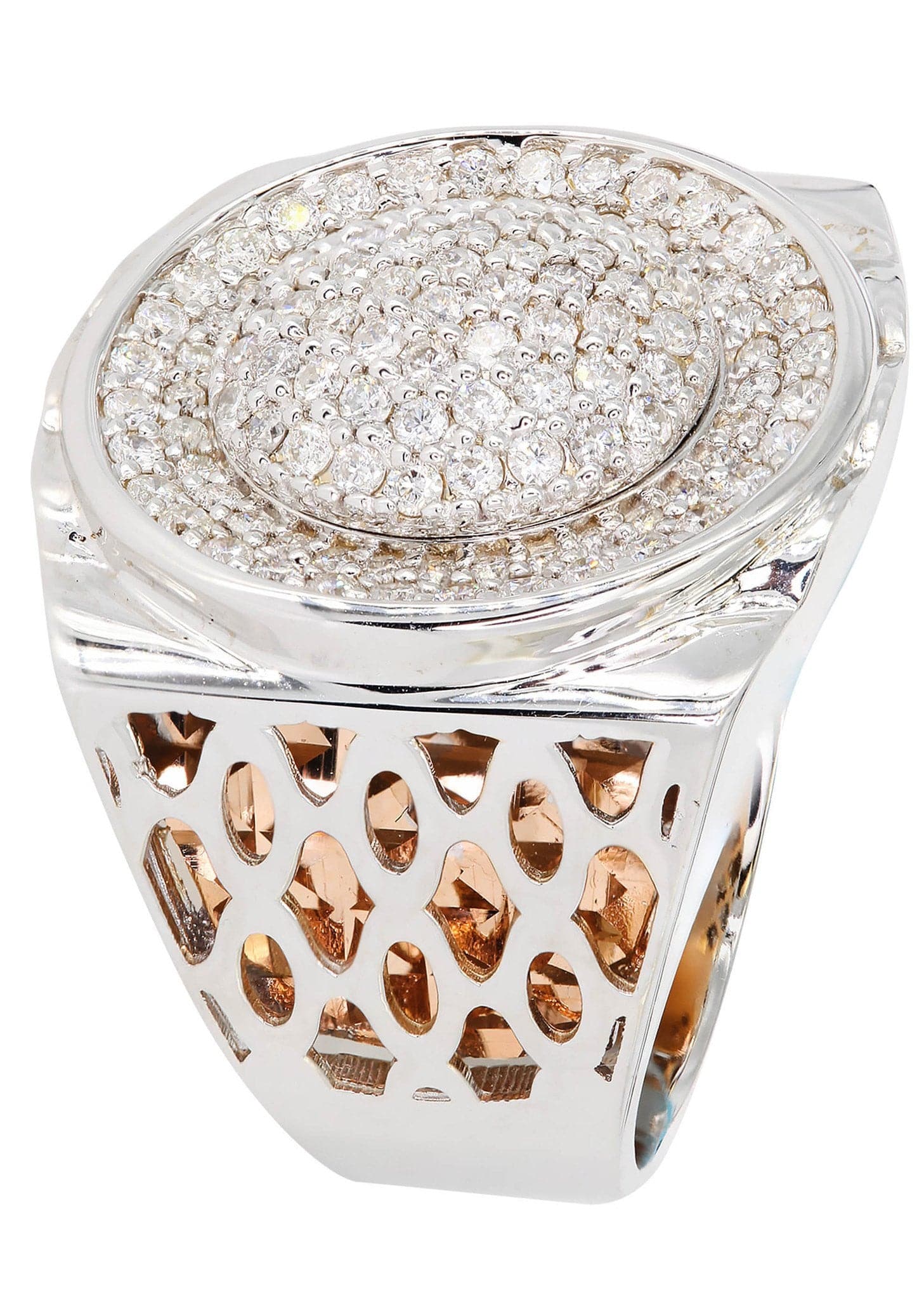 White Gold Mens Diamond Ring| 1.18 Carats| 15.09 Grams - Image 2