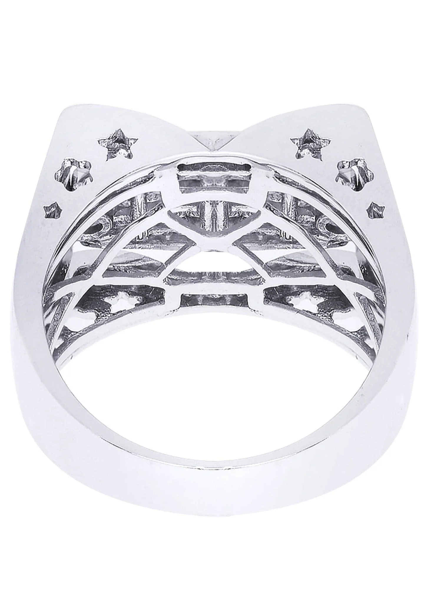 White Gold Mens Diamond Ring| 1.19 Carats| 12.19 Grams - Image 3