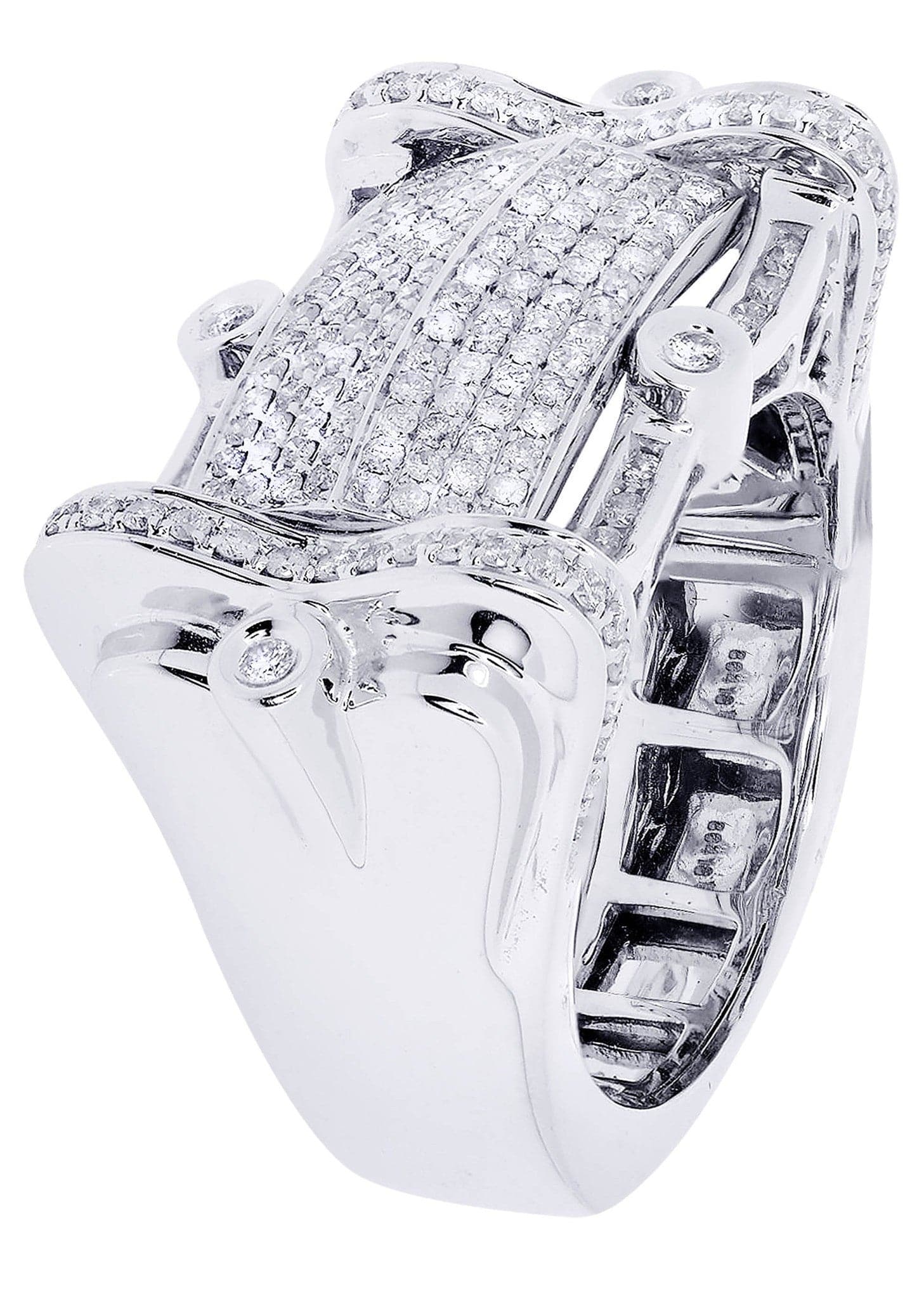 White Gold Mens Diamond Ring| 1.19 Carats| 17.5 Grams - Image 2