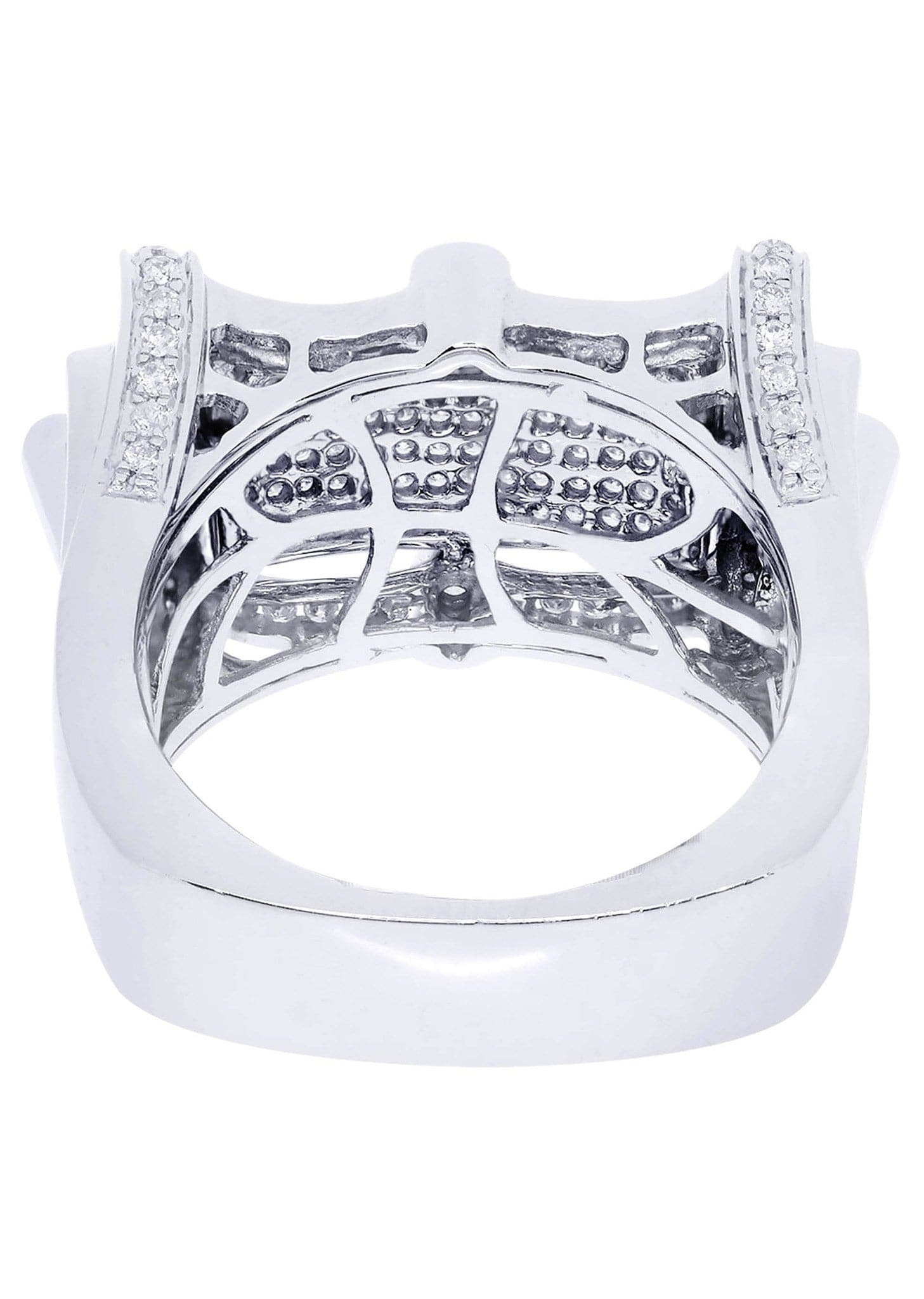 White Gold Mens Diamond Ring| 1.19 Carats| 17.5 Grams - Image 3