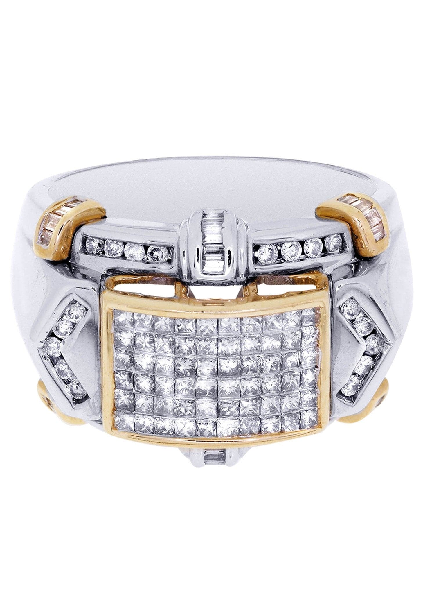 White Gold Mens Diamond Ring| 1.2 Carats| 12.95 Grams