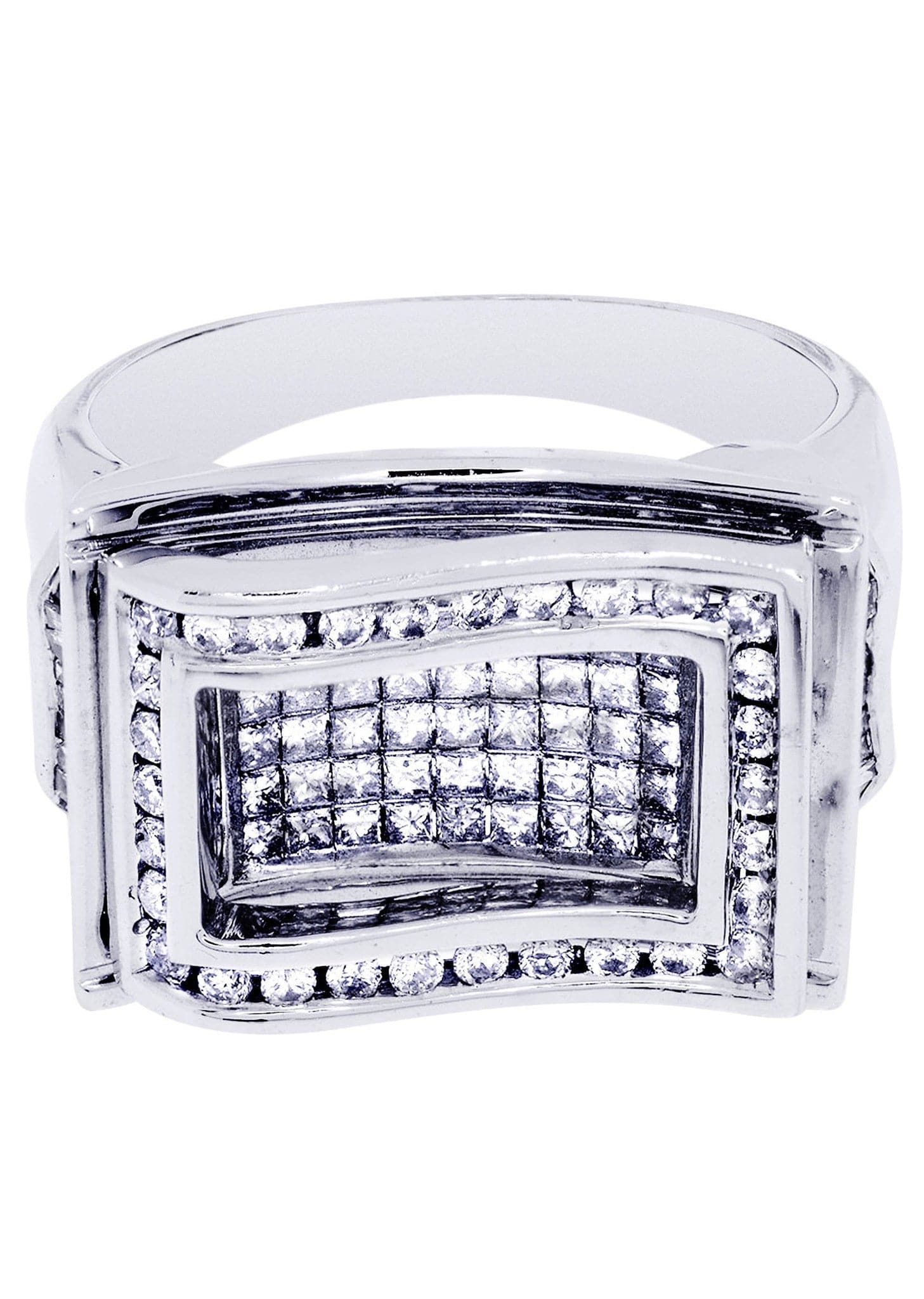 White Gold Mens Diamond Ring| 1.24 Carats| 13.19 Grams