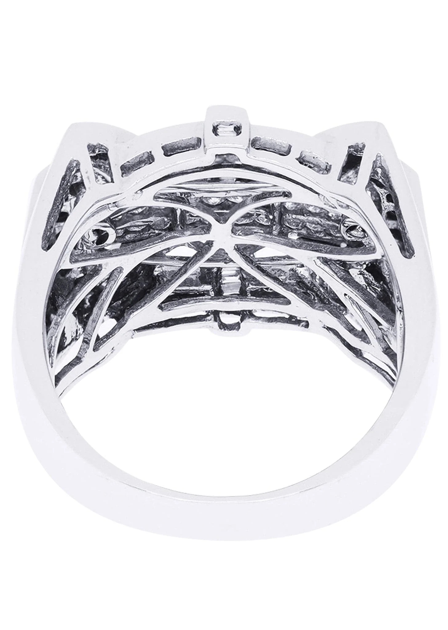 White Gold Mens Diamond Ring| 1.25 Carats| 13.86 Grams - Image 3