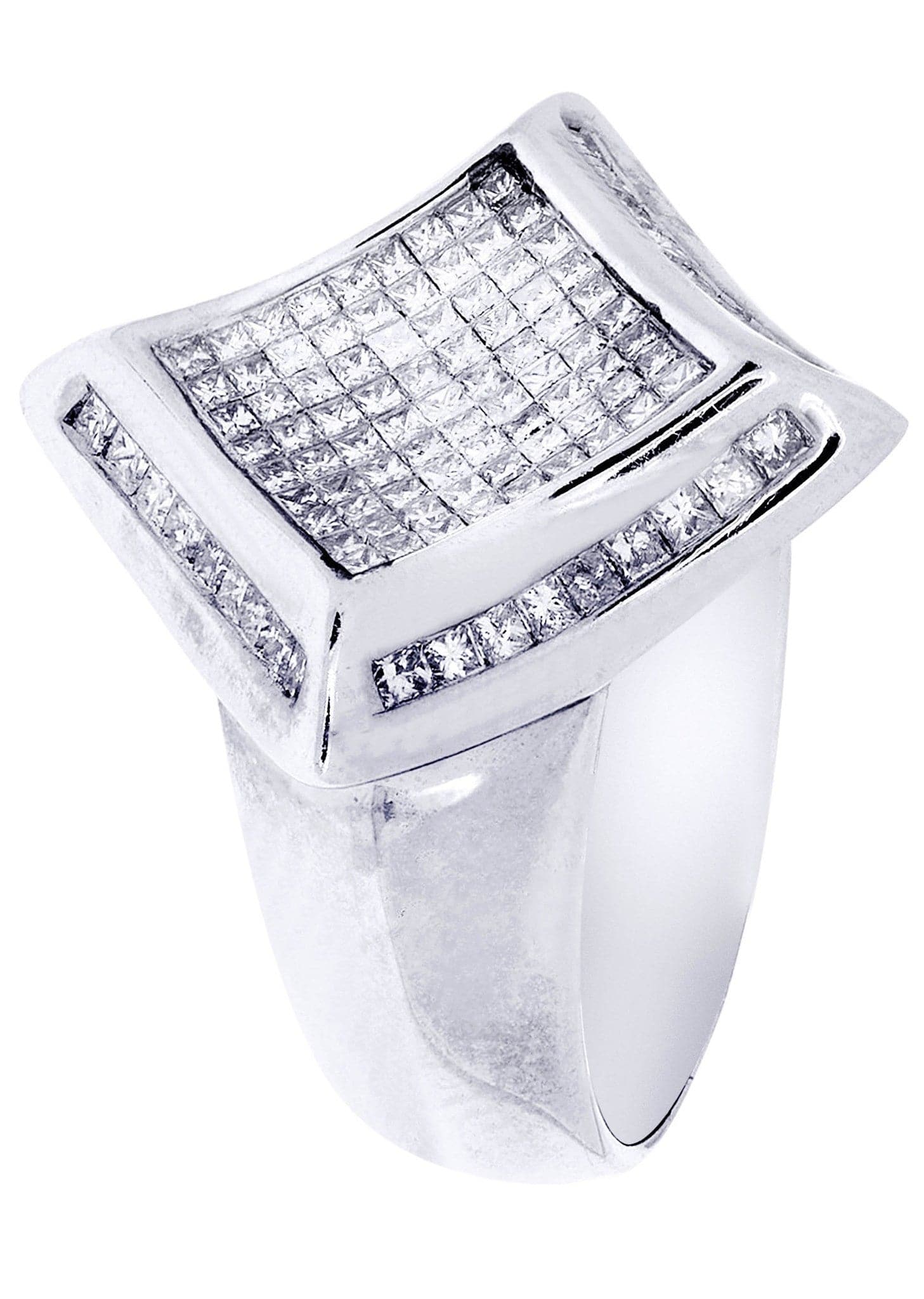White Gold Mens Diamond Ring| 1.25 Carats| 9.6 Grams - Image 2
