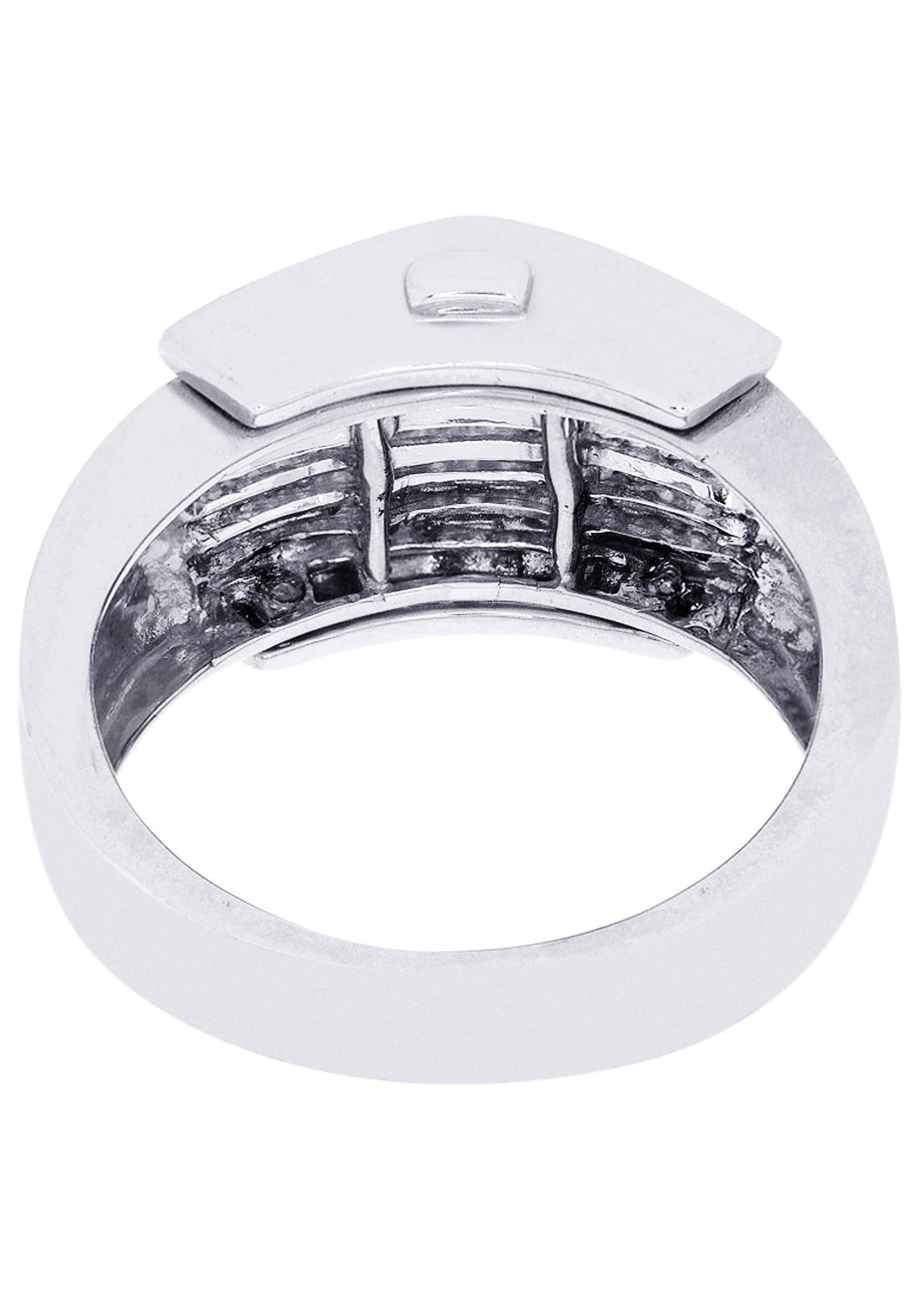 White Gold Mens Diamond Ring| 1.25 Carats| 9.94 Grams - Image 3