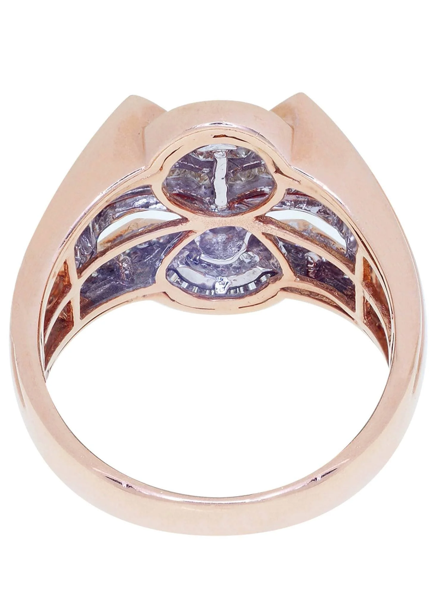 Rose Gold Mens Diamond Ring / Pinky Diamond Ring| 1.28 Carats - Image 3