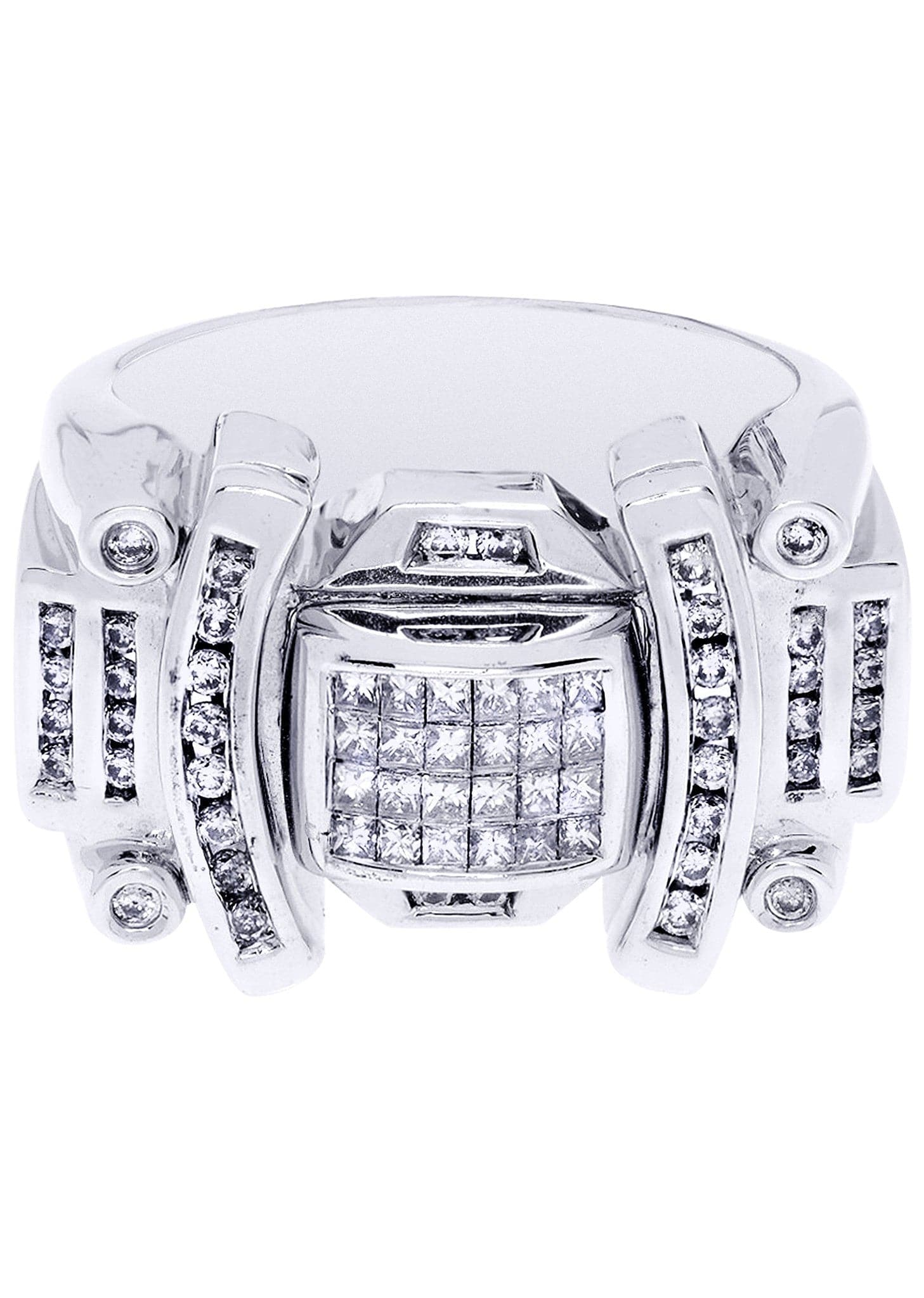 White Gold Mens Diamond Ring| 1.28 Carats| 17.39 Grams