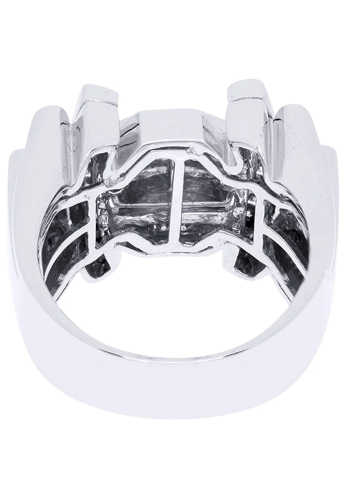 White Gold Mens Diamond Ring| 1.28 Carats| 17.39 Grams - Image 3