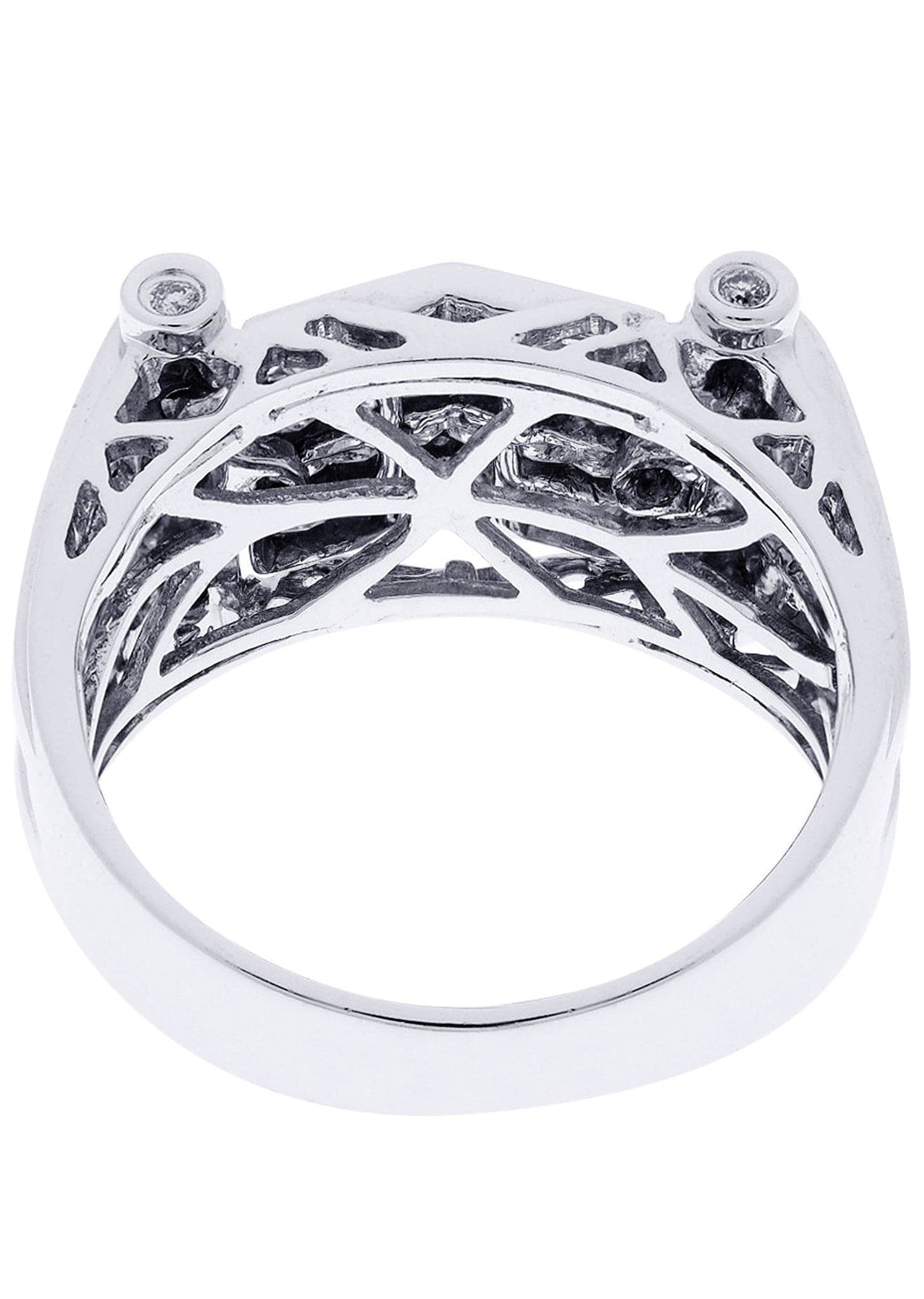 White Gold Mens Diamond Ring| 1.29 Carats| 9.52 Grams - Image 3