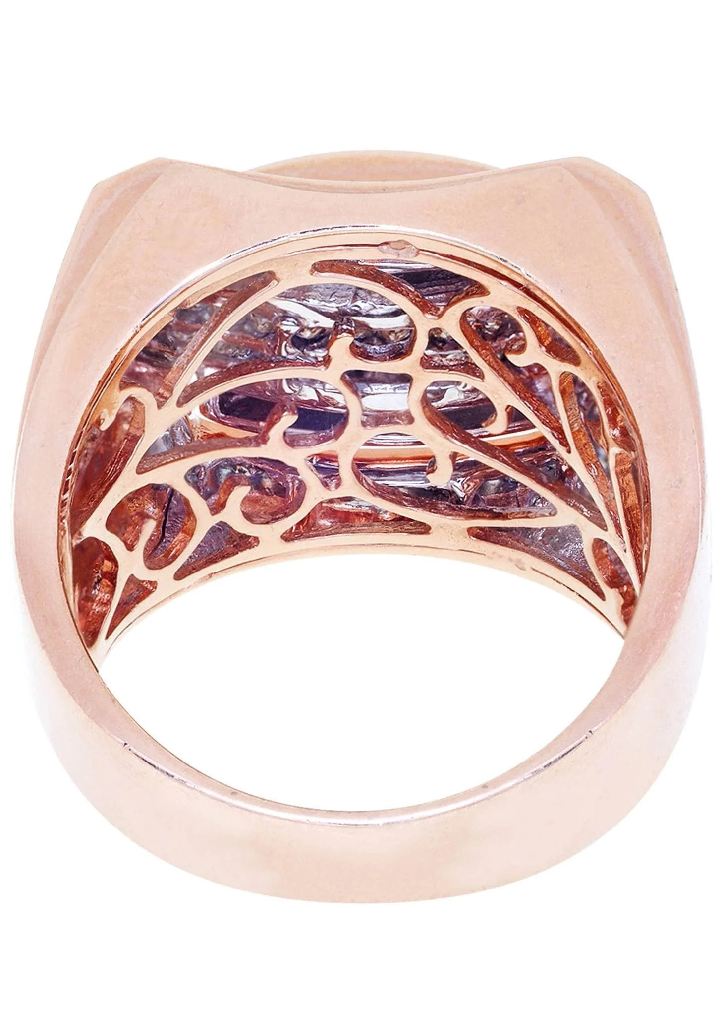 Rose Gold Mens Diamond Ring / Pinky Diamond Ring| 1.3 Carats - Image 3