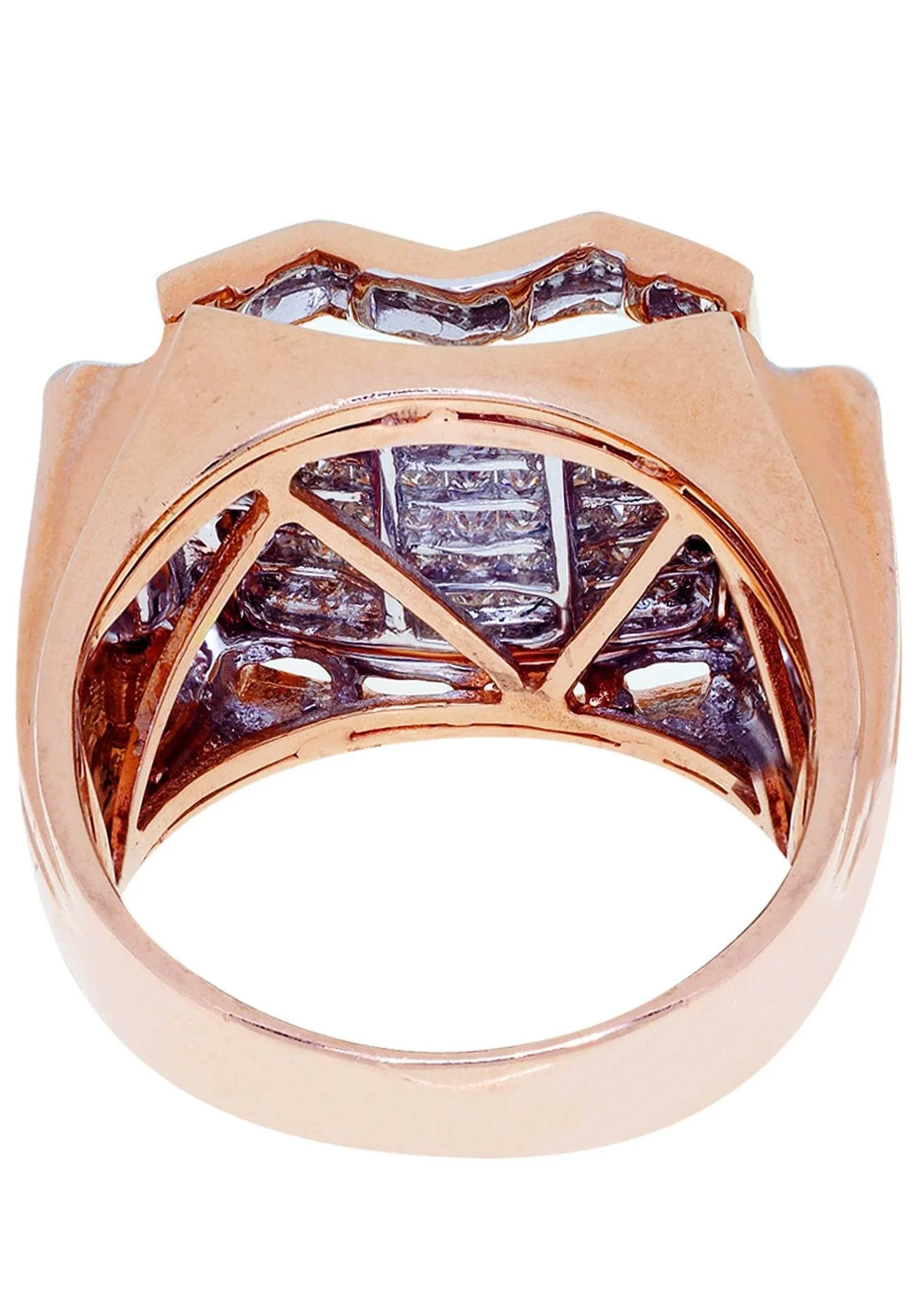 Rose Gold Mens Diamond Ring / Pinky Diamond Ring| 1.31 Carats - Image 3