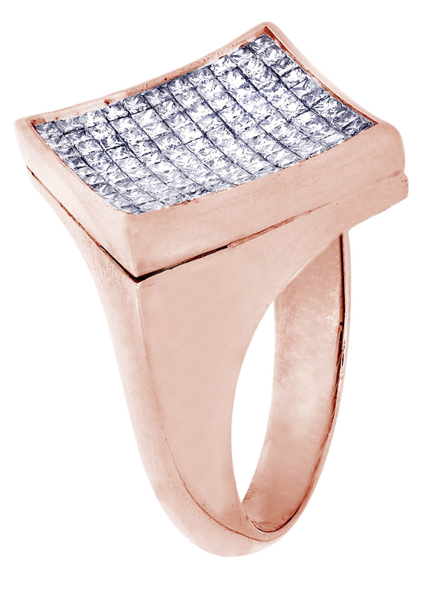 Rose Gold Mens Diamond Ring / Pinky Diamond Ring| 1.35 Carats - Image 2