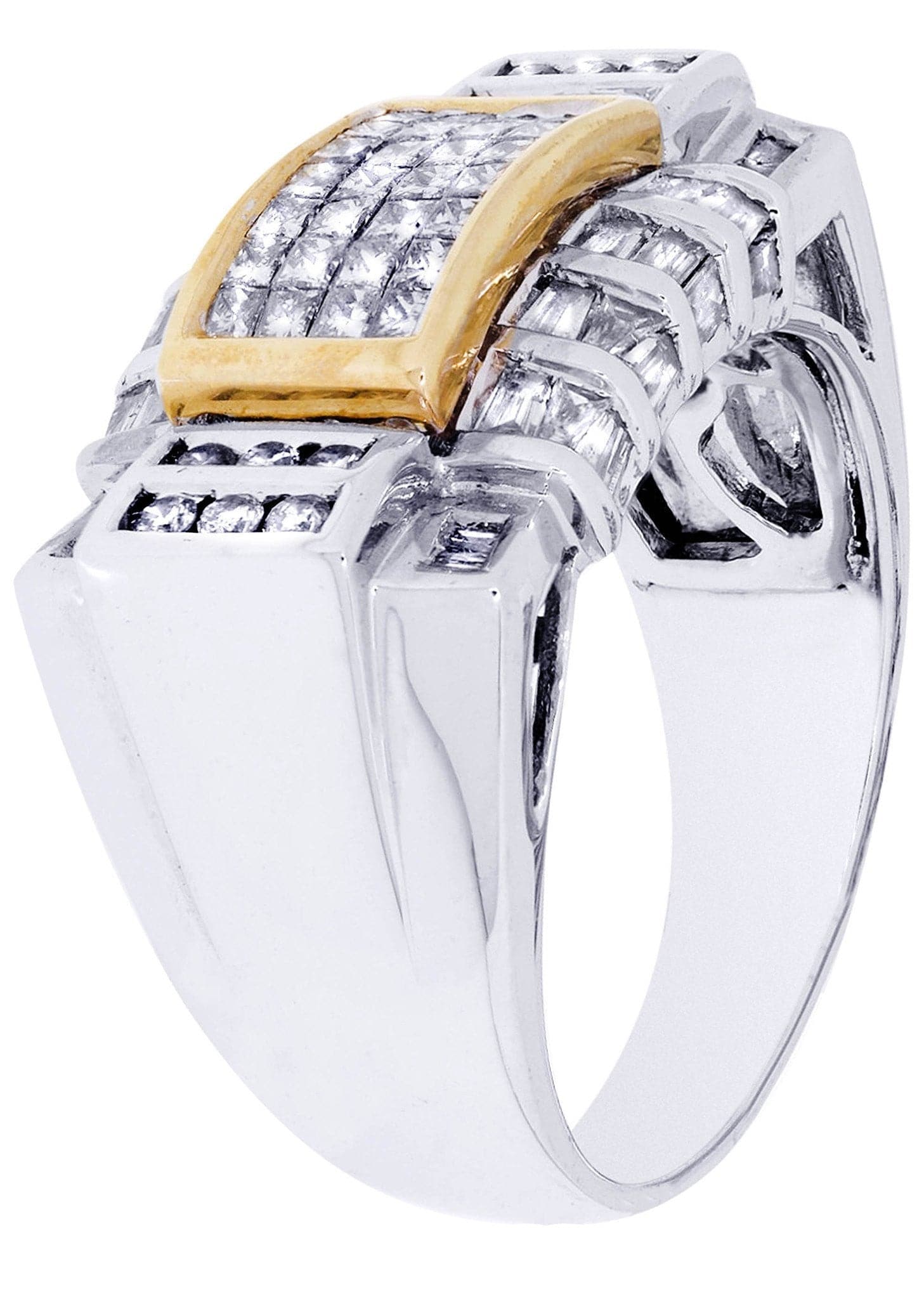 White Gold Mens Diamond Ring| 1.42 Carats| 13.16 Grams - Image 2