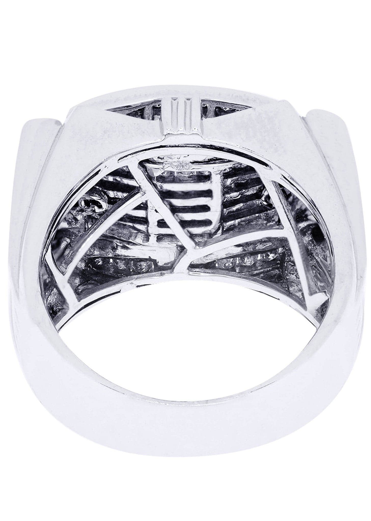 White Gold Mens Diamond Ring| 1.49 Carats| 17.17 Grams - Image 3