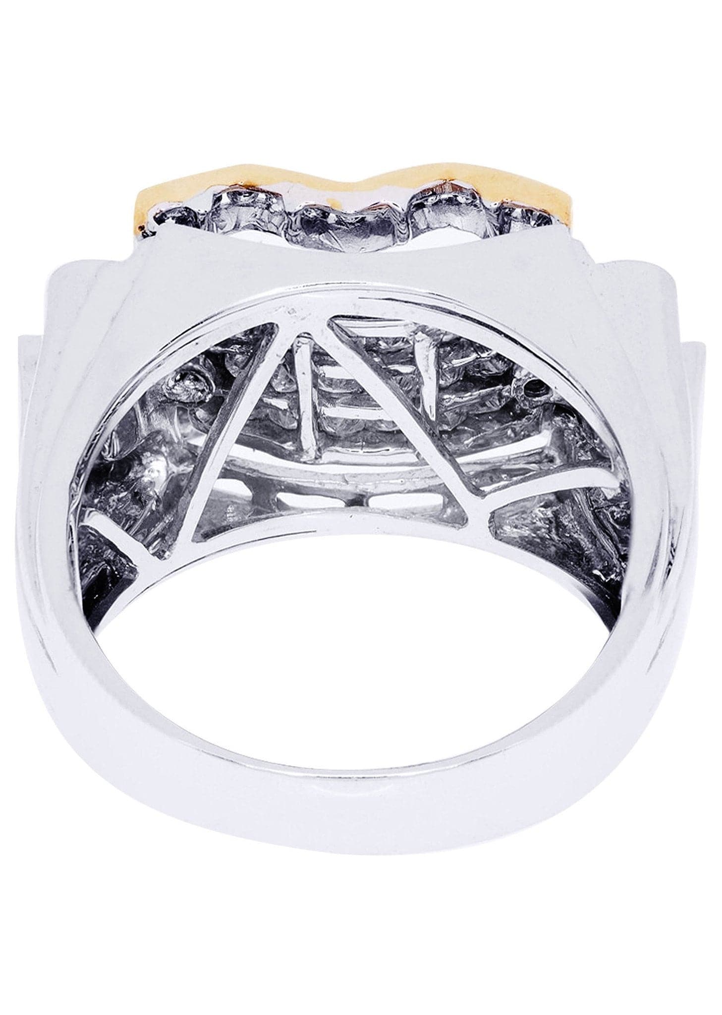 White Gold Mens Diamond Ring| 1.5 Carats| 14.59 Grams - Image 3