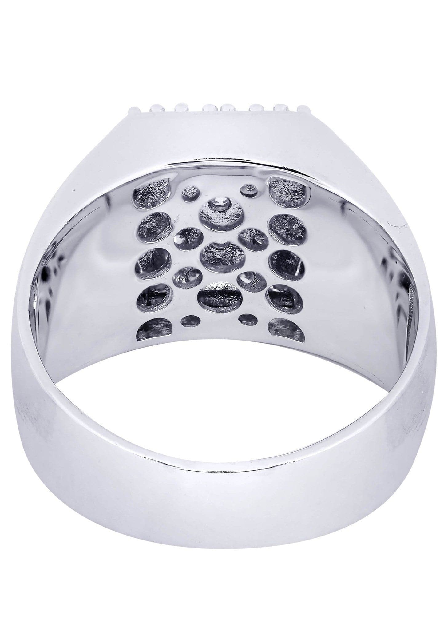 White Gold Mens Diamond Ring| 1.53 Carats| 12.89 Grams - Image 3
