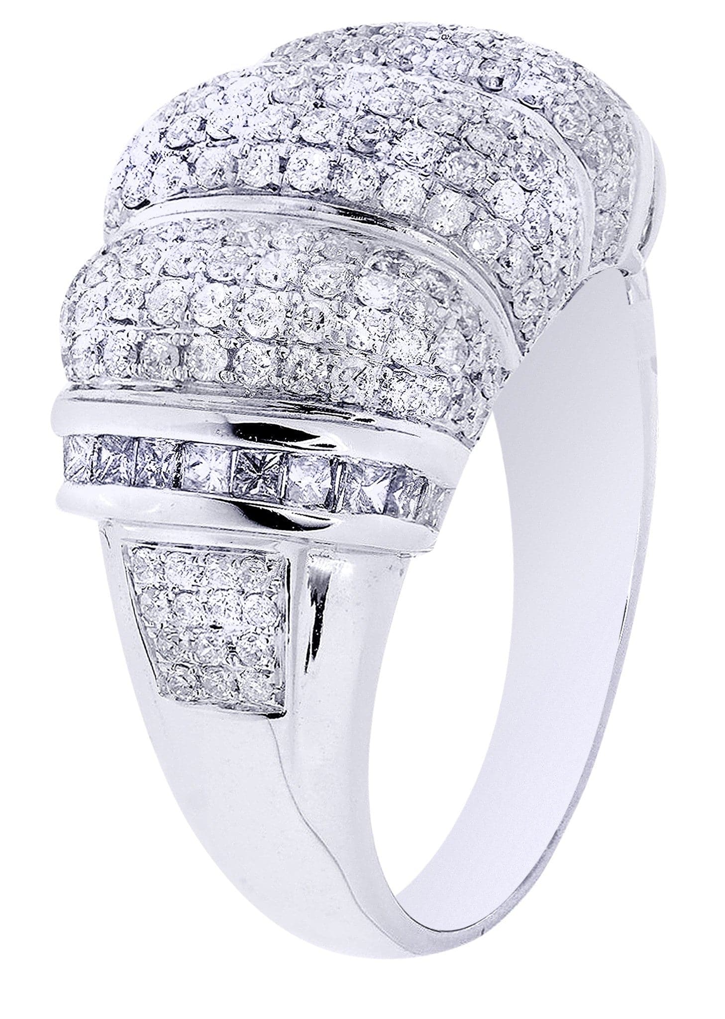 White Gold Mens Diamond Ring| 1.55 Carats| 10.29 Grams - Image 2