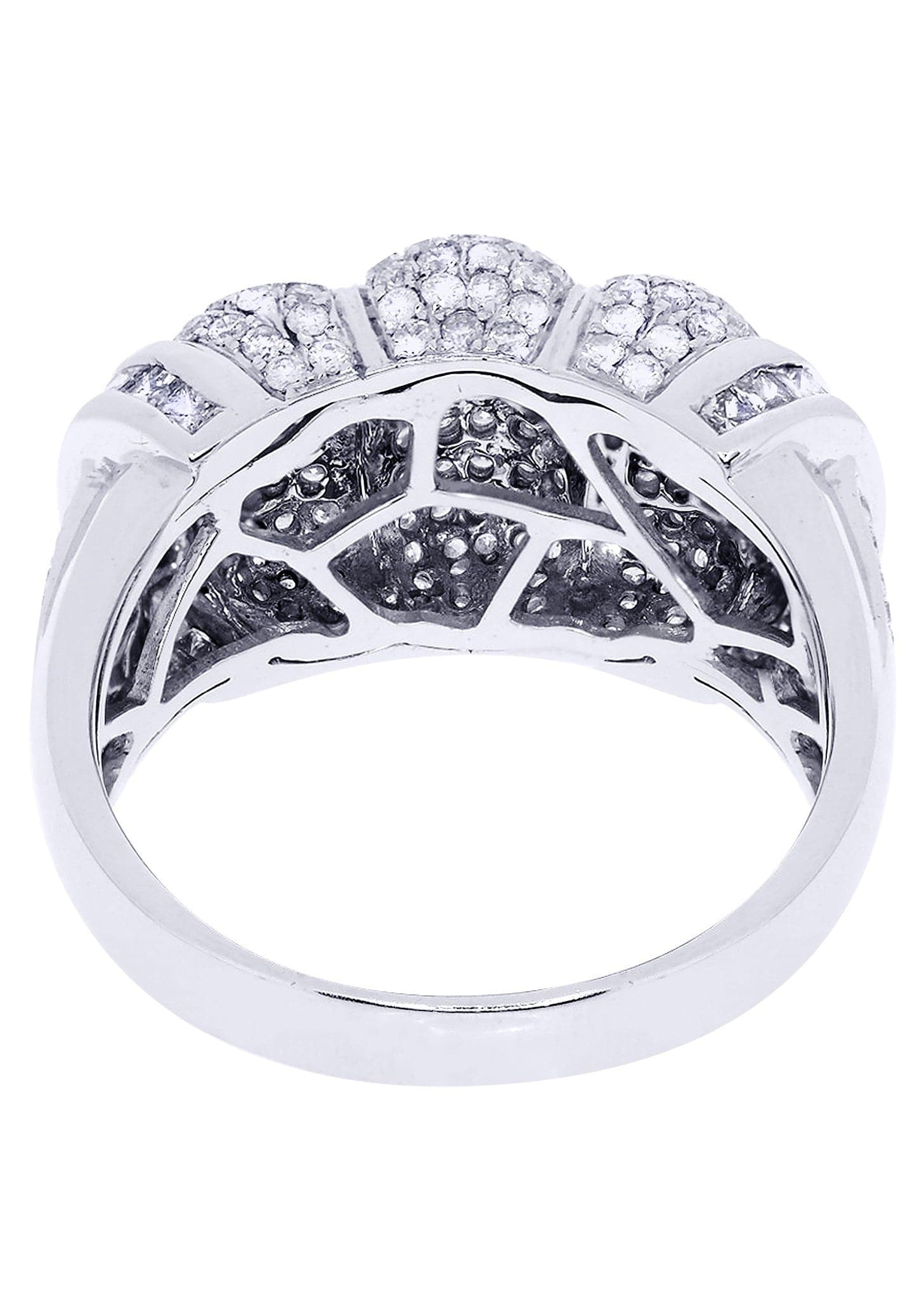 White Gold Mens Diamond Ring| 1.55 Carats| 10.29 Grams - Image 3