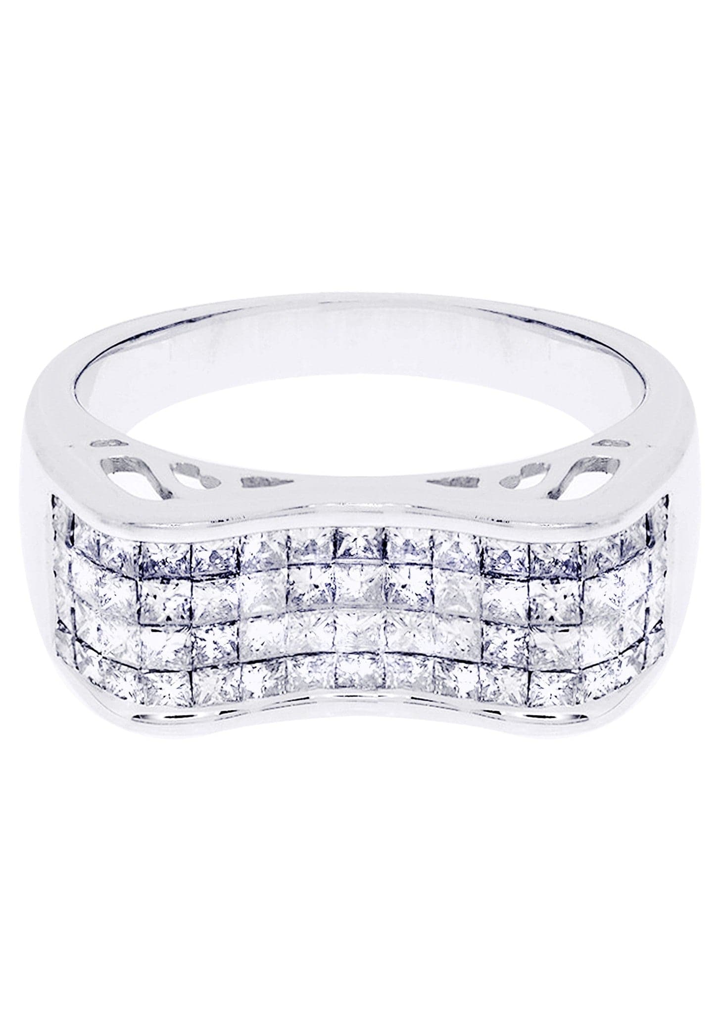 White Gold Mens Diamond Ring| 1.57 Carats| 6.28 Grams