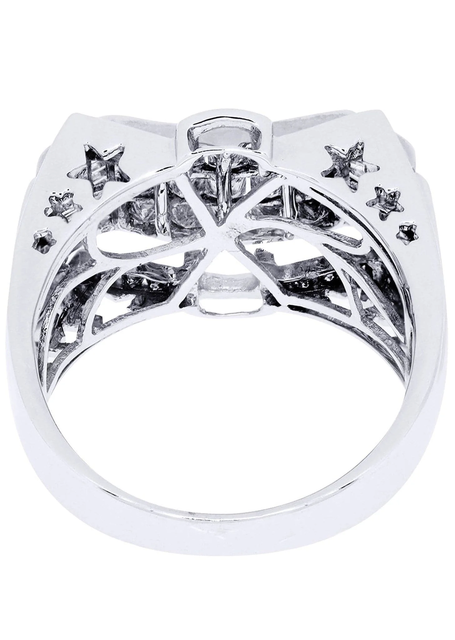 White Gold Mens Diamond Ring| 1.6 Carats| 10.5 Grams - Image 3