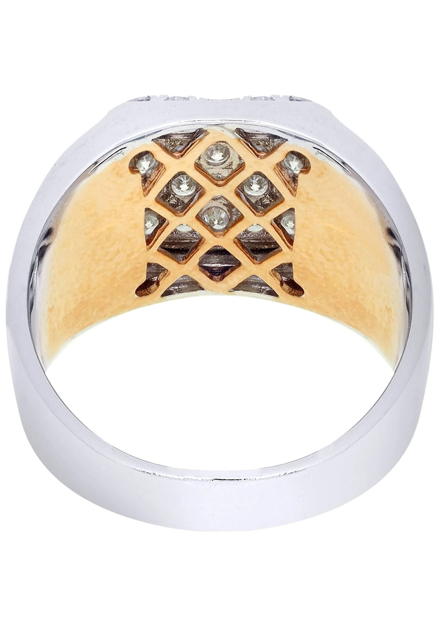 White Gold Mens Diamond Ring| 1.61 Carats| 12 Grams - Image 3