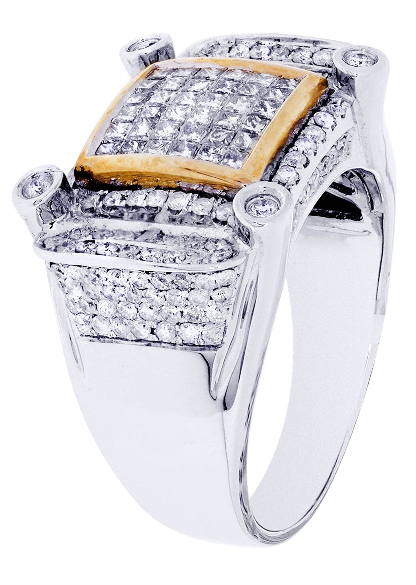 White Gold Mens Diamond Ring| 1.68 Carats| 14.07 Grams - Image 2