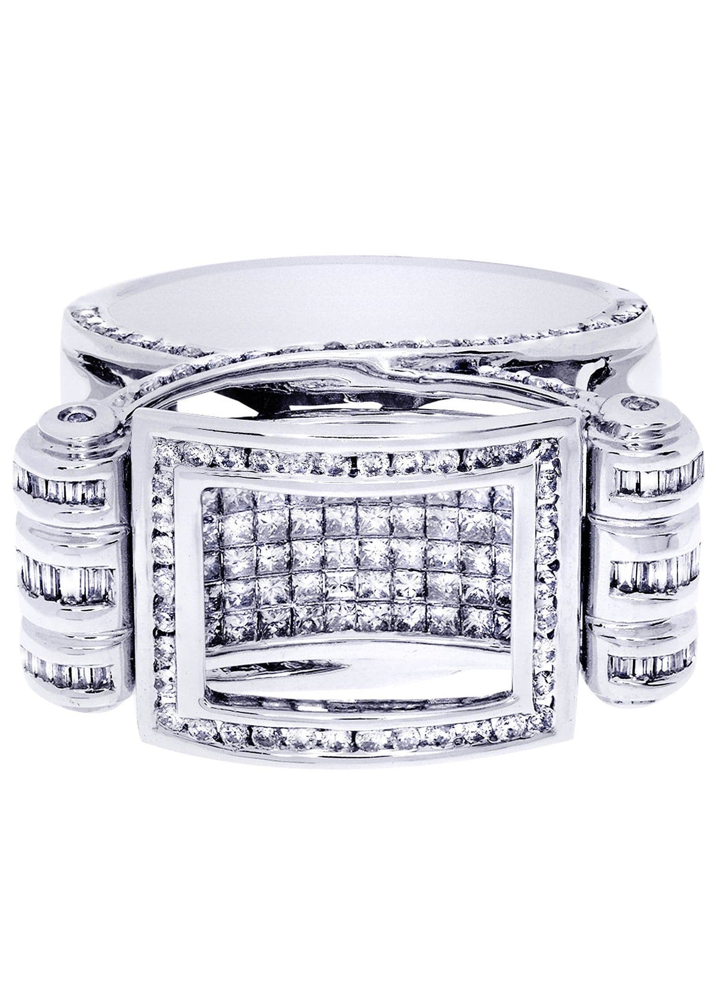 White Gold Mens Diamond Ring| 1.7 Carats| 15.5 Grams