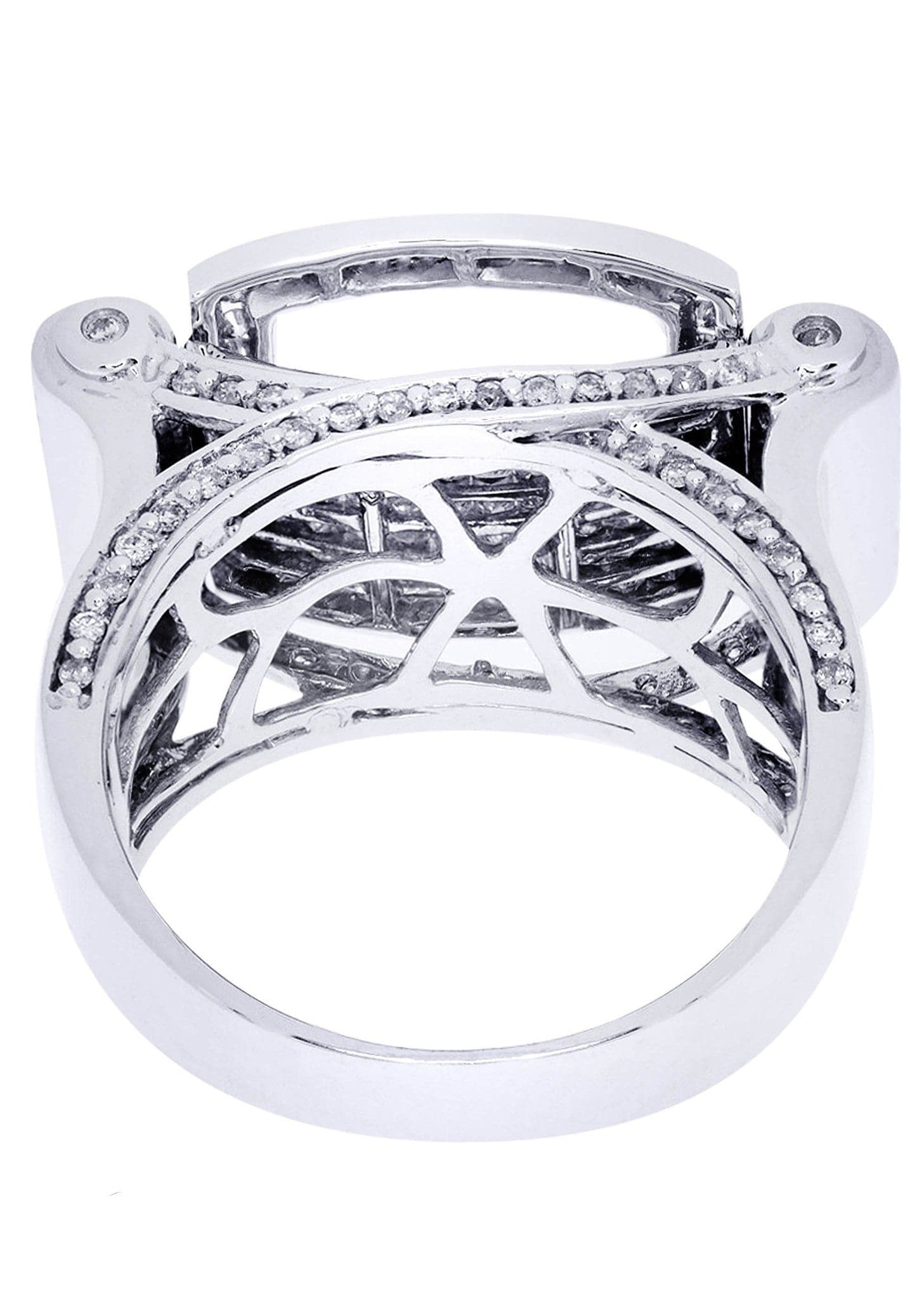 White Gold Mens Diamond Ring| 1.7 Carats| 15.5 Grams - Image 3
