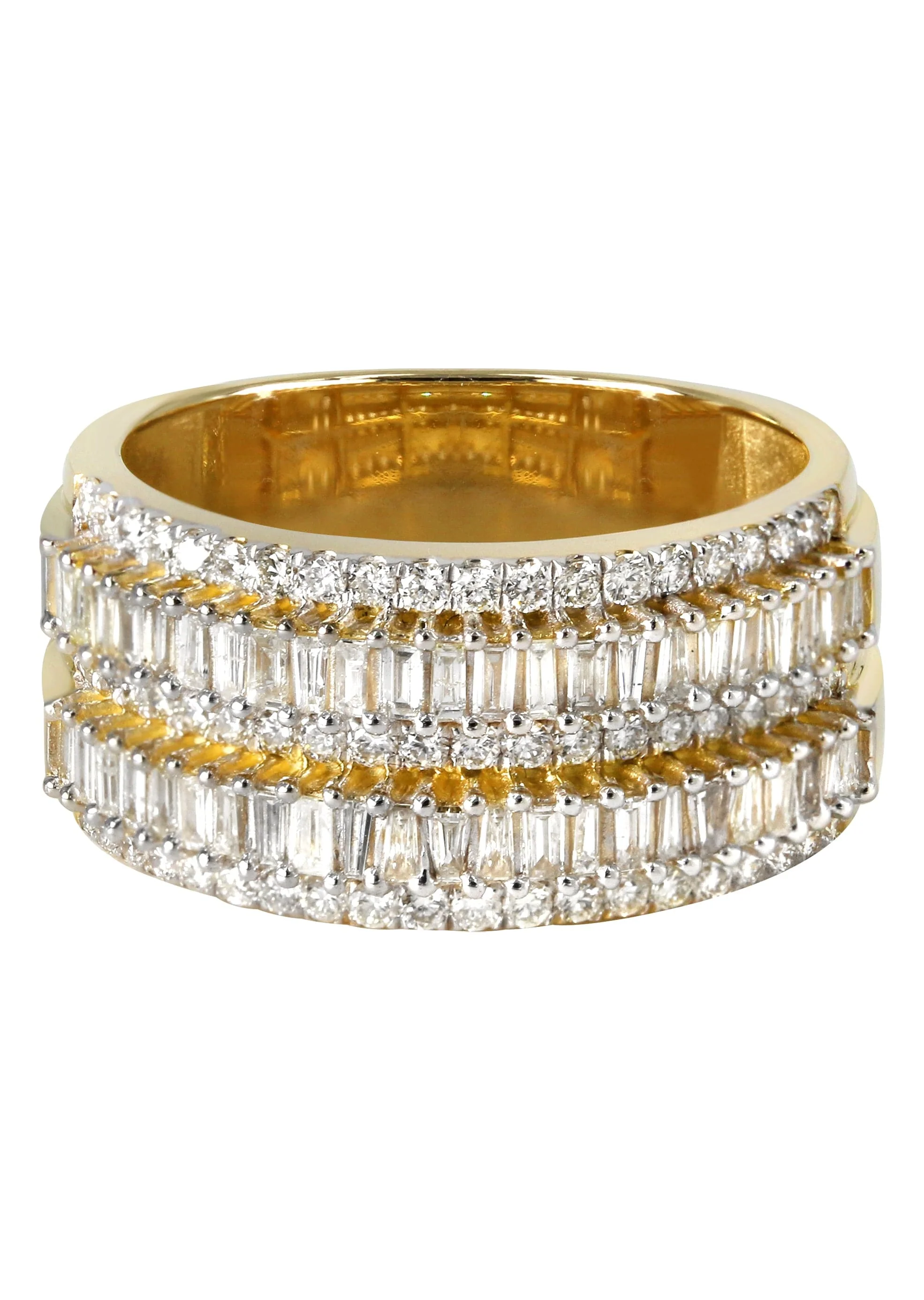 Mens Baguette Diamond Pinky Ring | 2.65 Carats | 11.2 Grams