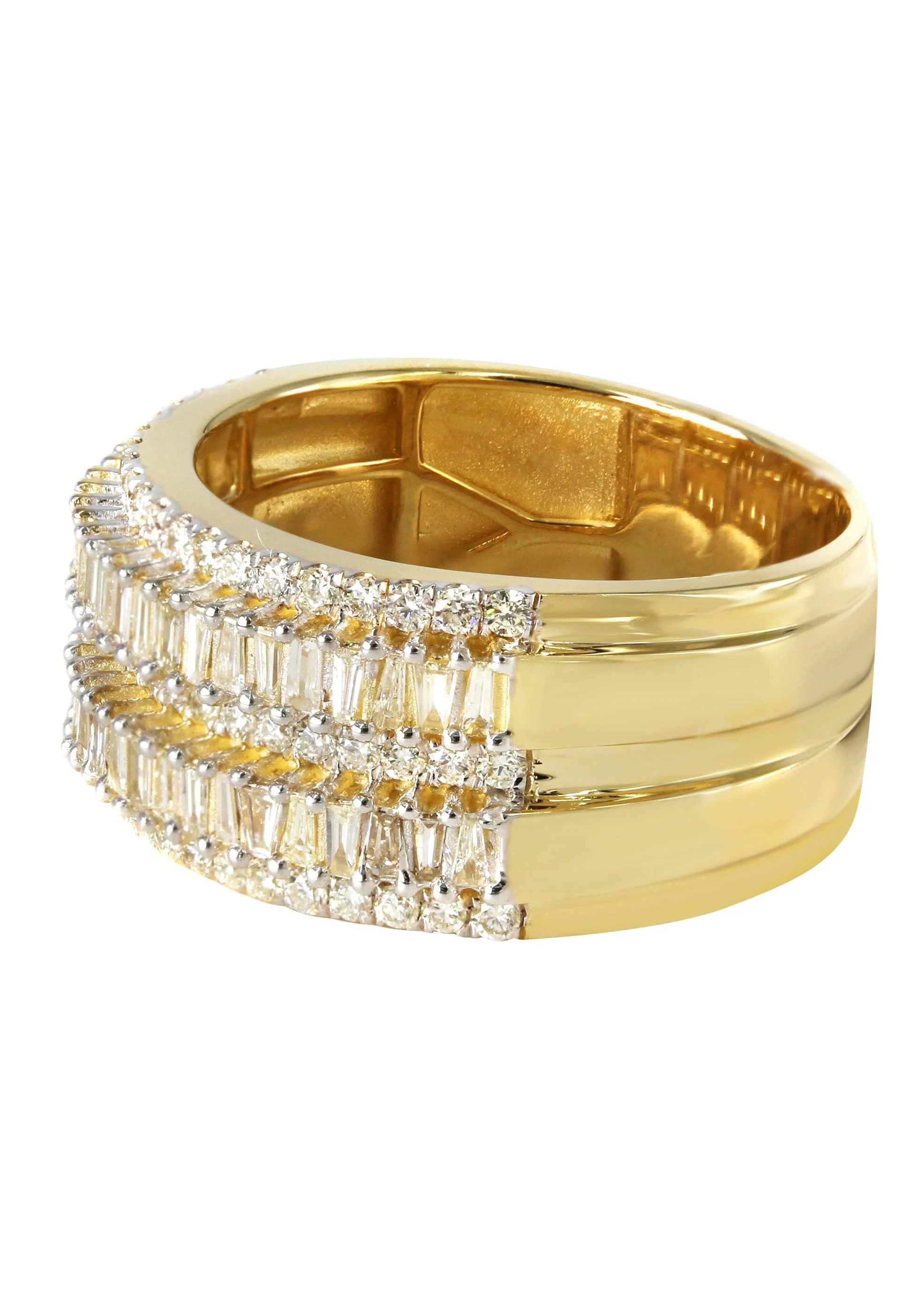 Mens Baguette Diamond Pinky Ring | 2.65 Carats | 11.2 Grams - Image 2