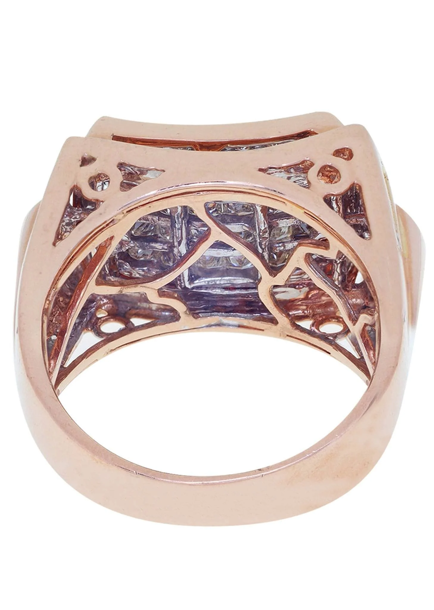 Rose Gold Mens Diamond Ring / Pinky Diamond Ring| 1.88 Carats - Image 3