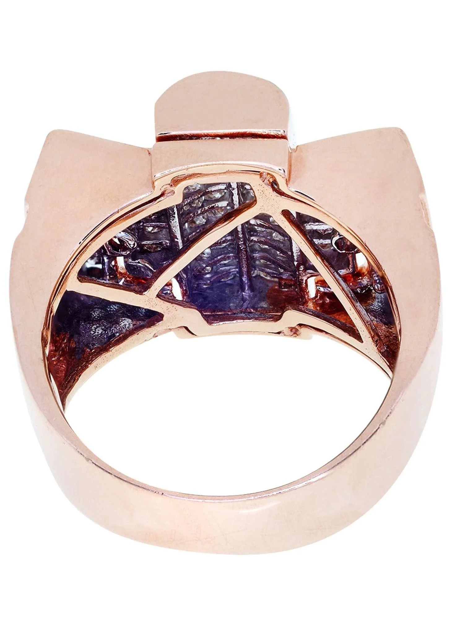 Rose Gold Mens Diamond Ring / Pinky Diamond Ring| 1.88 Carats - Image 3