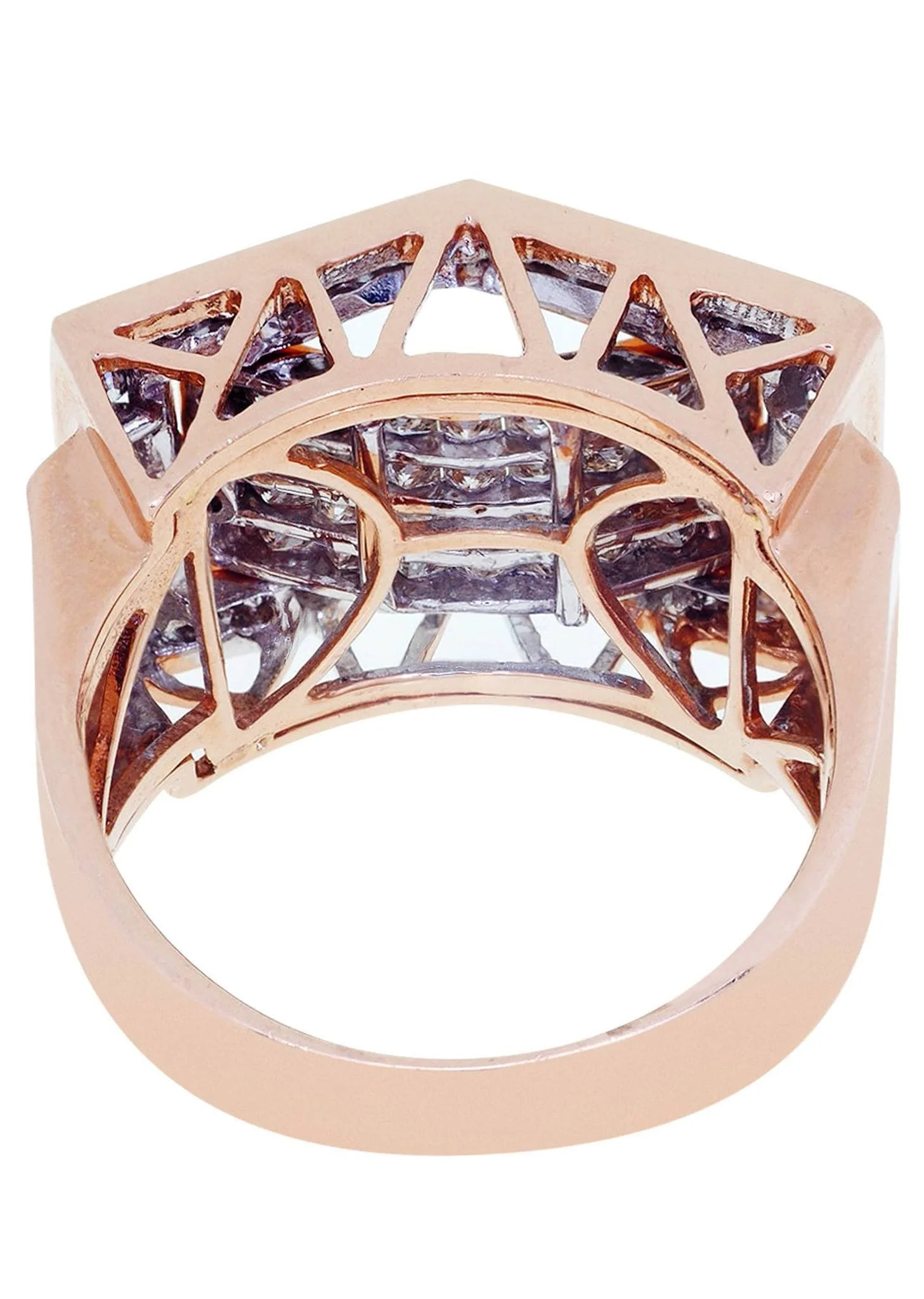 Rose Gold Mens Diamond Ring / Pinky Diamond Ring| 1.91 Carats - Image 3