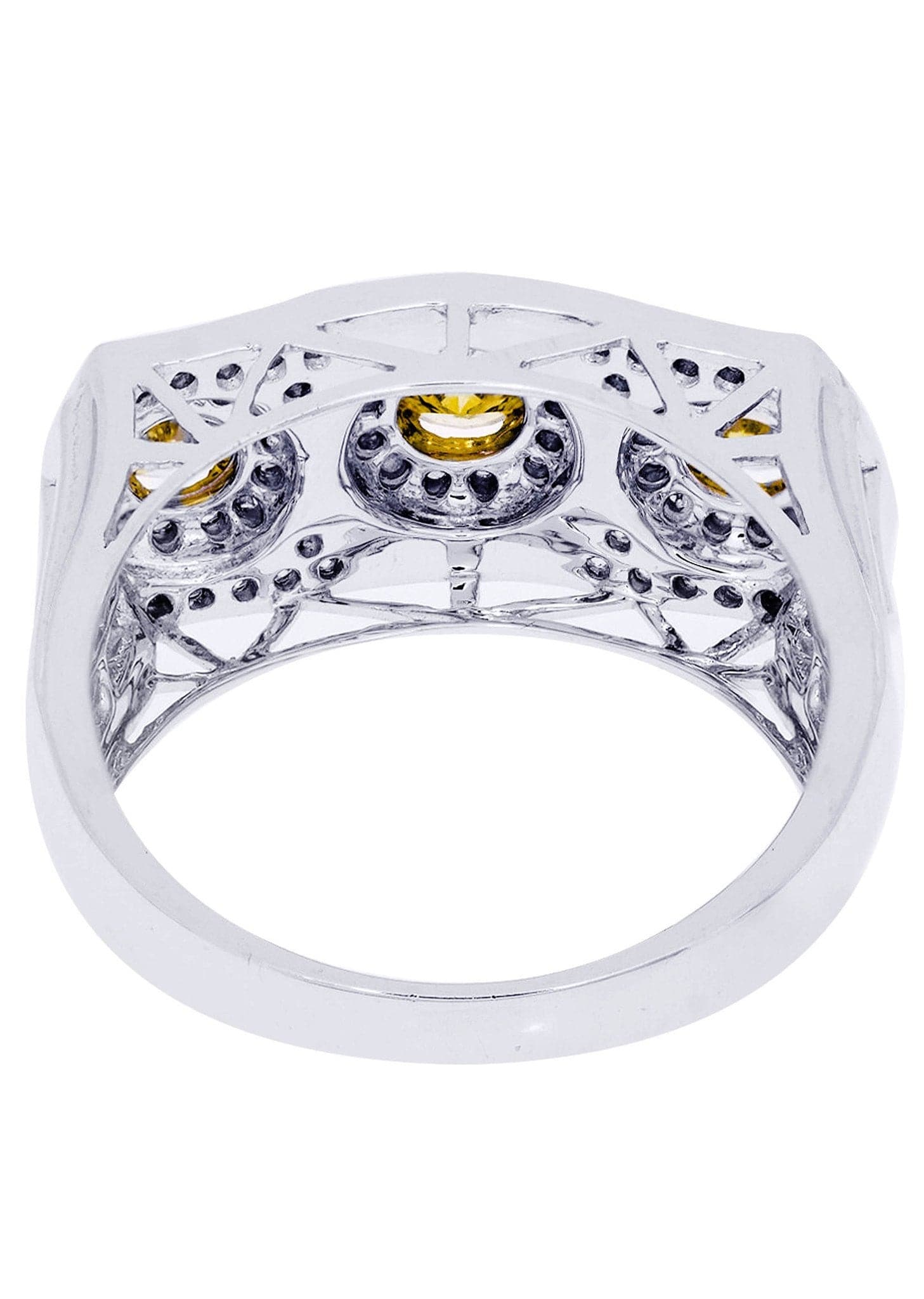 White Gold Mens Diamond Ring| 1.93 Carats| 10.11 Grams - Image 3