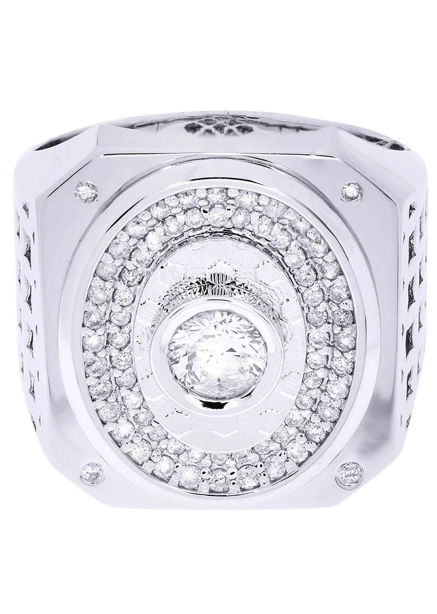 White Gold Pinky Diamond Ring| 1 Carats| 17.096 Grams