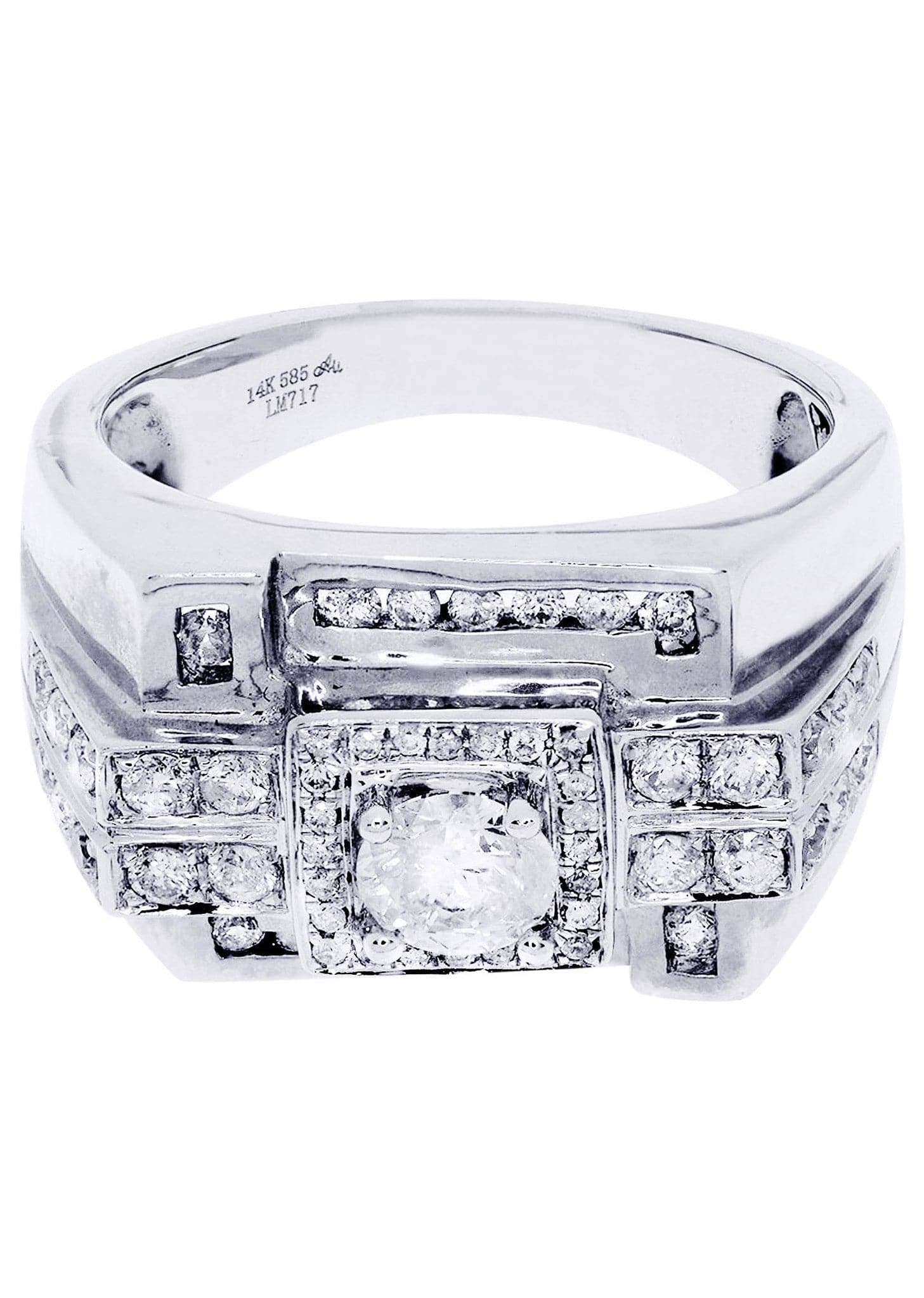 White Gold Pinky Diamond Ring| 4.24 Carats| 14.24 Grams