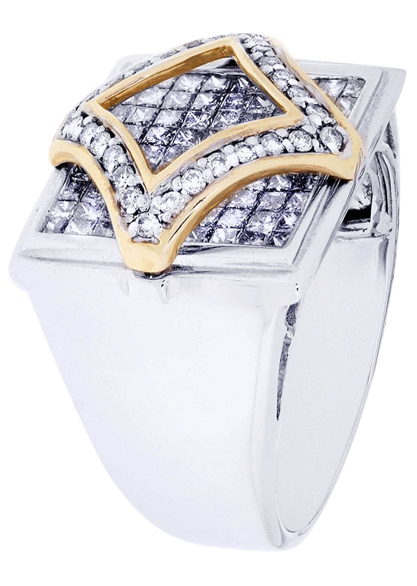 White Gold Mens Diamond Ring| 2.02 Carats| 11.8 Grams - Image 2