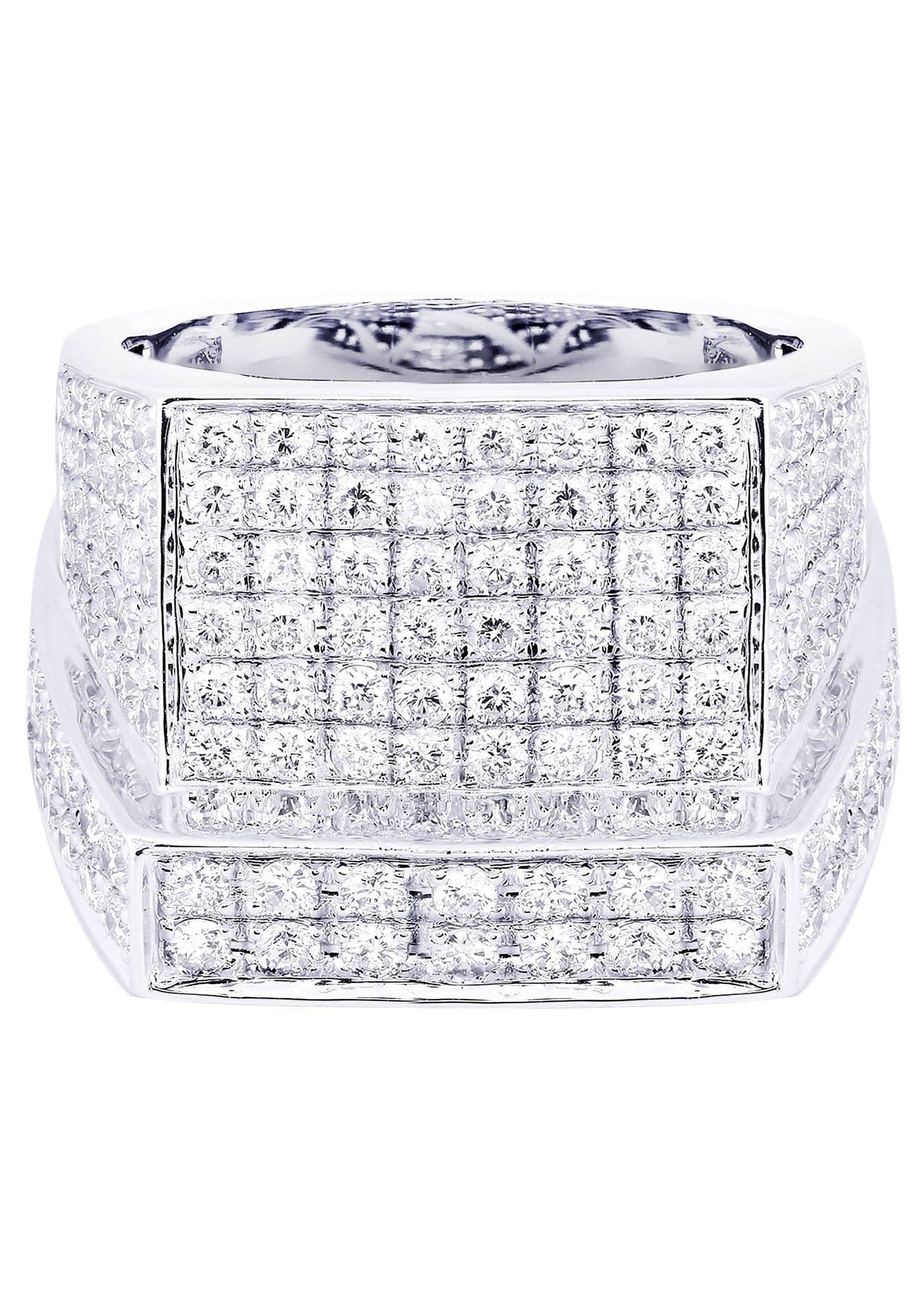 White Gold Mens Diamond Ring| 2.28 Carats| 14.32 Grams